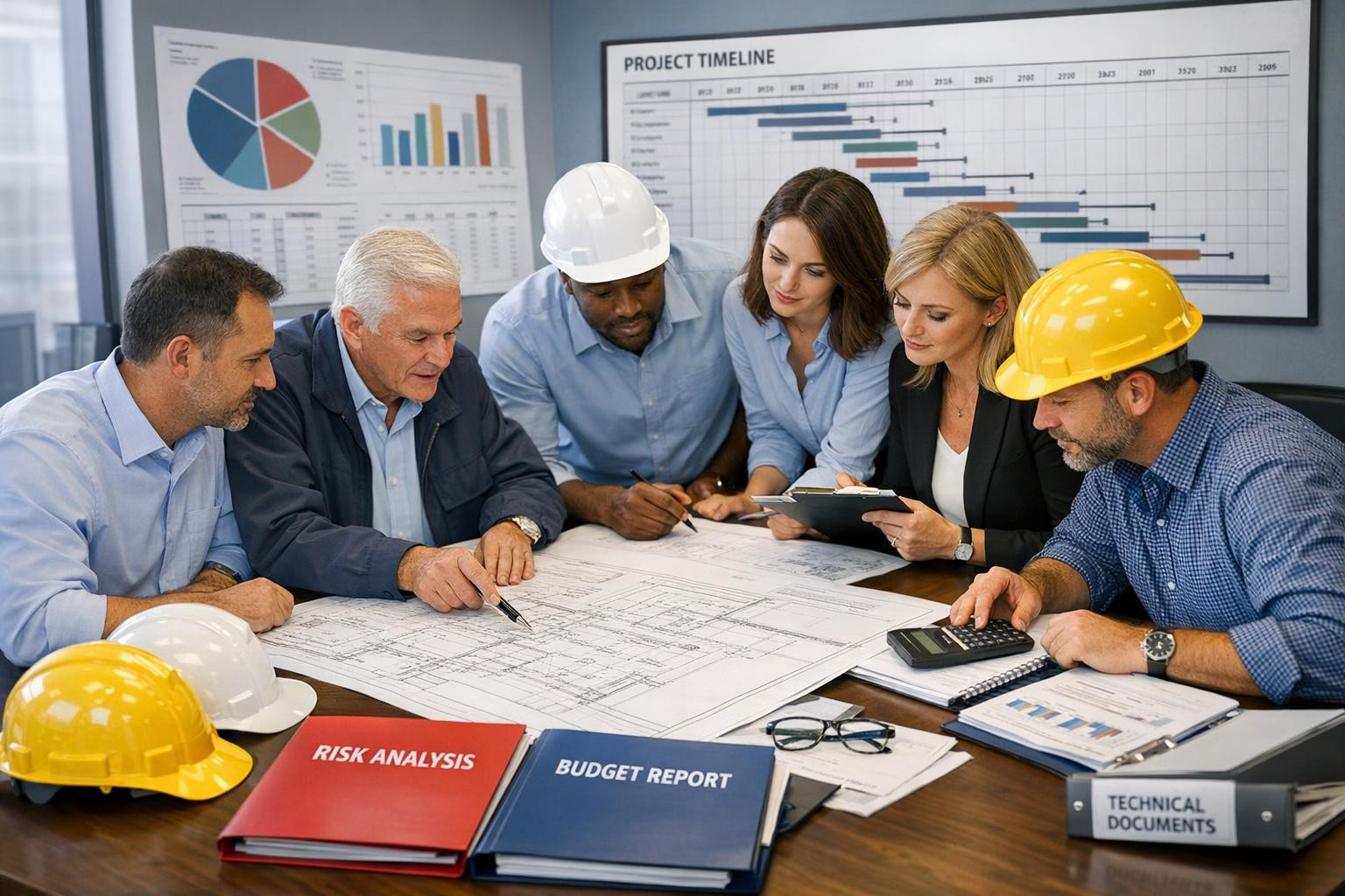 Innovation consultation  and professional management enable technical risks to be mitigated, budgets to be kept under control and to ensure that projects are im