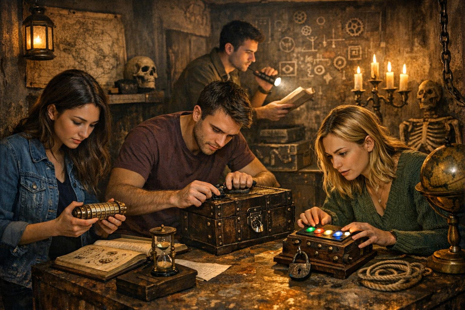 What are escape rooms?    Emergency rooms  are living and thematic game experiences where the group solves successively related puzzles in order to achieve the 