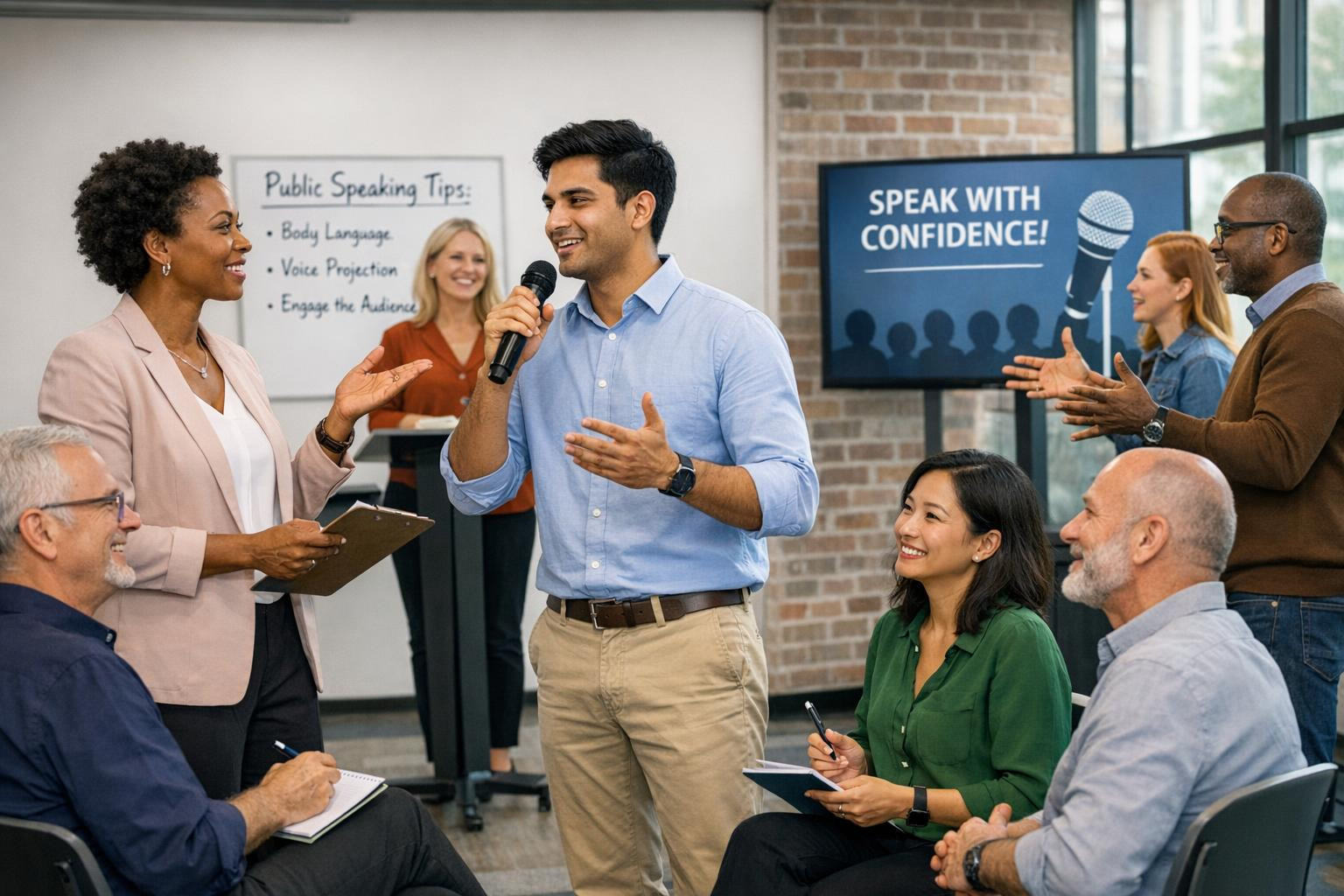 Mõjuv esinemine, mis jääb meelde 
  Teatripõhine ja praktiline lähenemine  viib esinemisoskused uuele tasemele, kombineerides meistriklassid, klassiruumi töötub