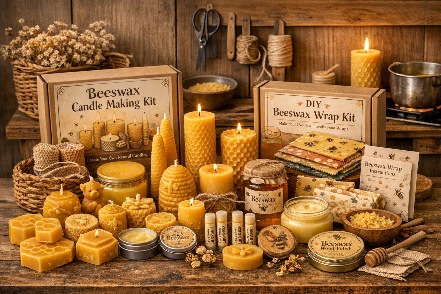 Estonian beewax-based reusable household effects, natural body care products and family-friendly handicraft kits that make sustainable everyday life practical a