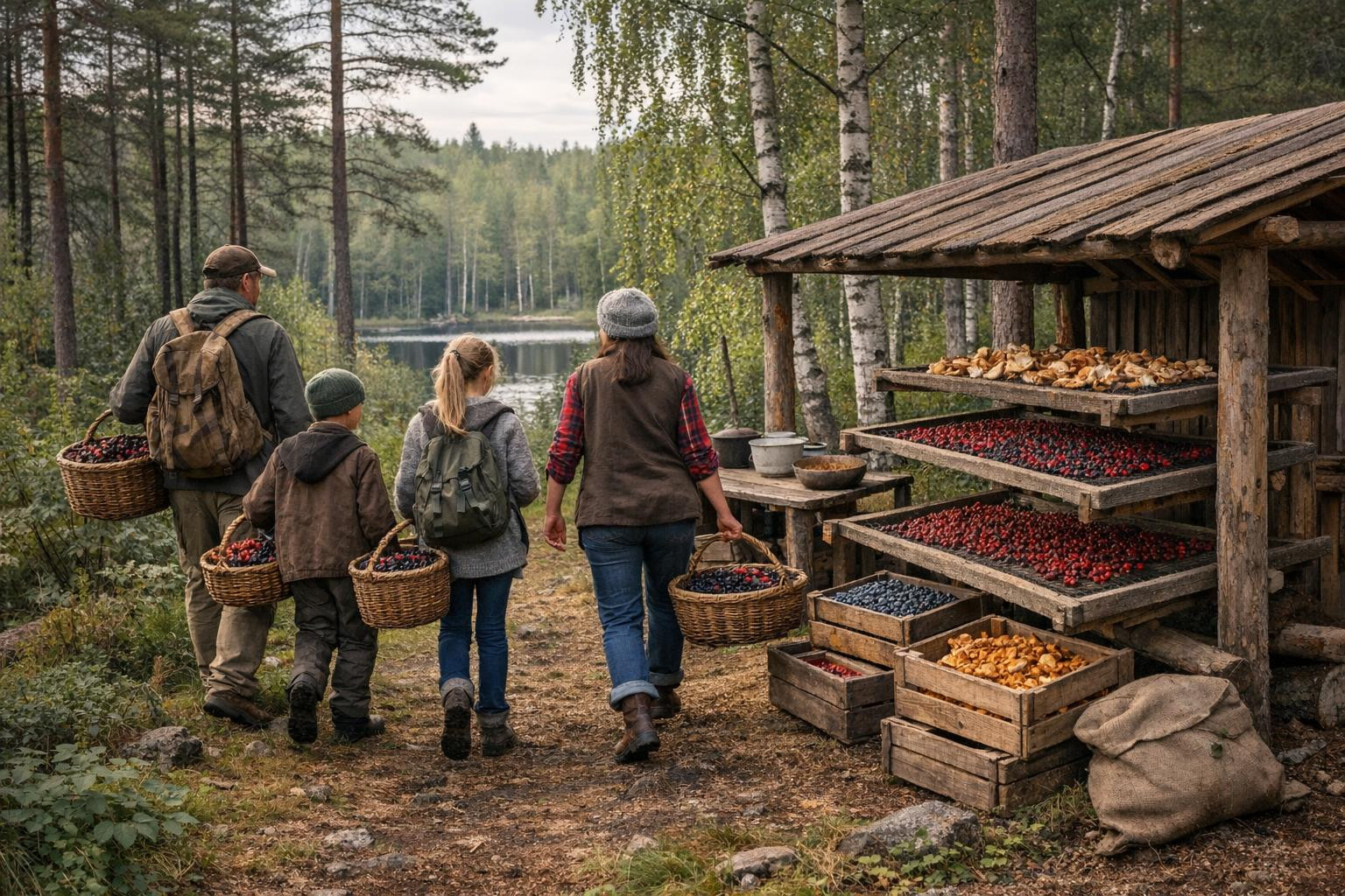 This family farm is committed to obtaining and marketing local forest harvests - wild berries and mushrooms harvested in close proximity sites and offered to th