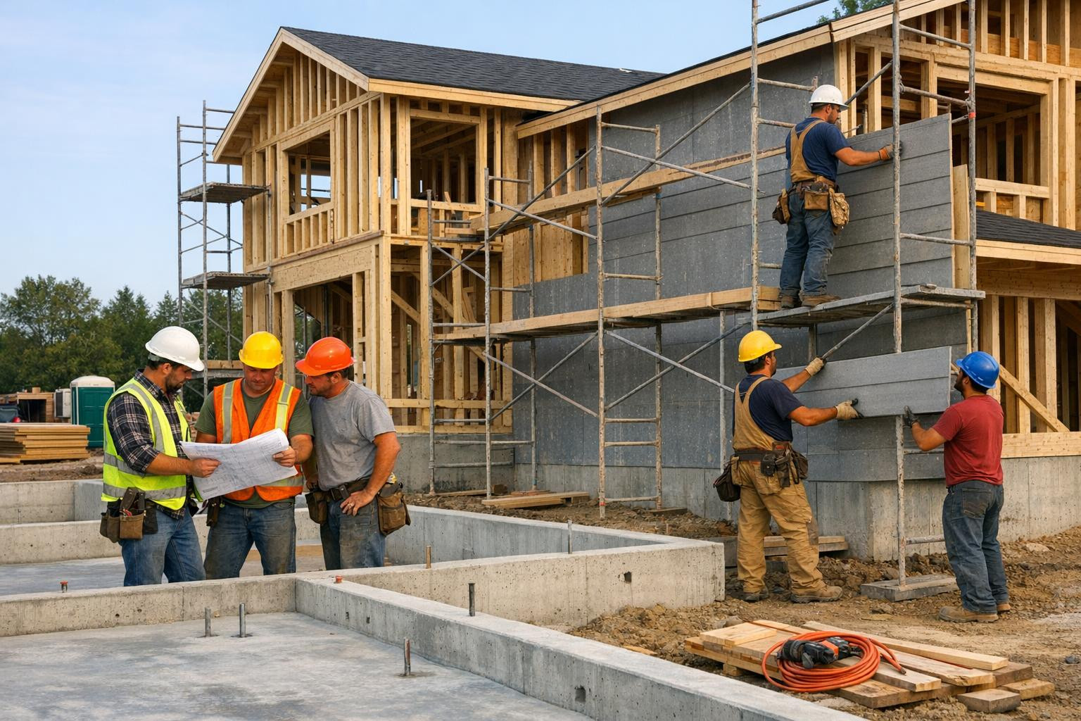 Meie ettevõte pakub terviklikku lähenemist ehitusele, keskendudes elamu- ja äriehituse sujuvale teostusele ning praktilisele tulemusele. Meie eesmärk on muuta k