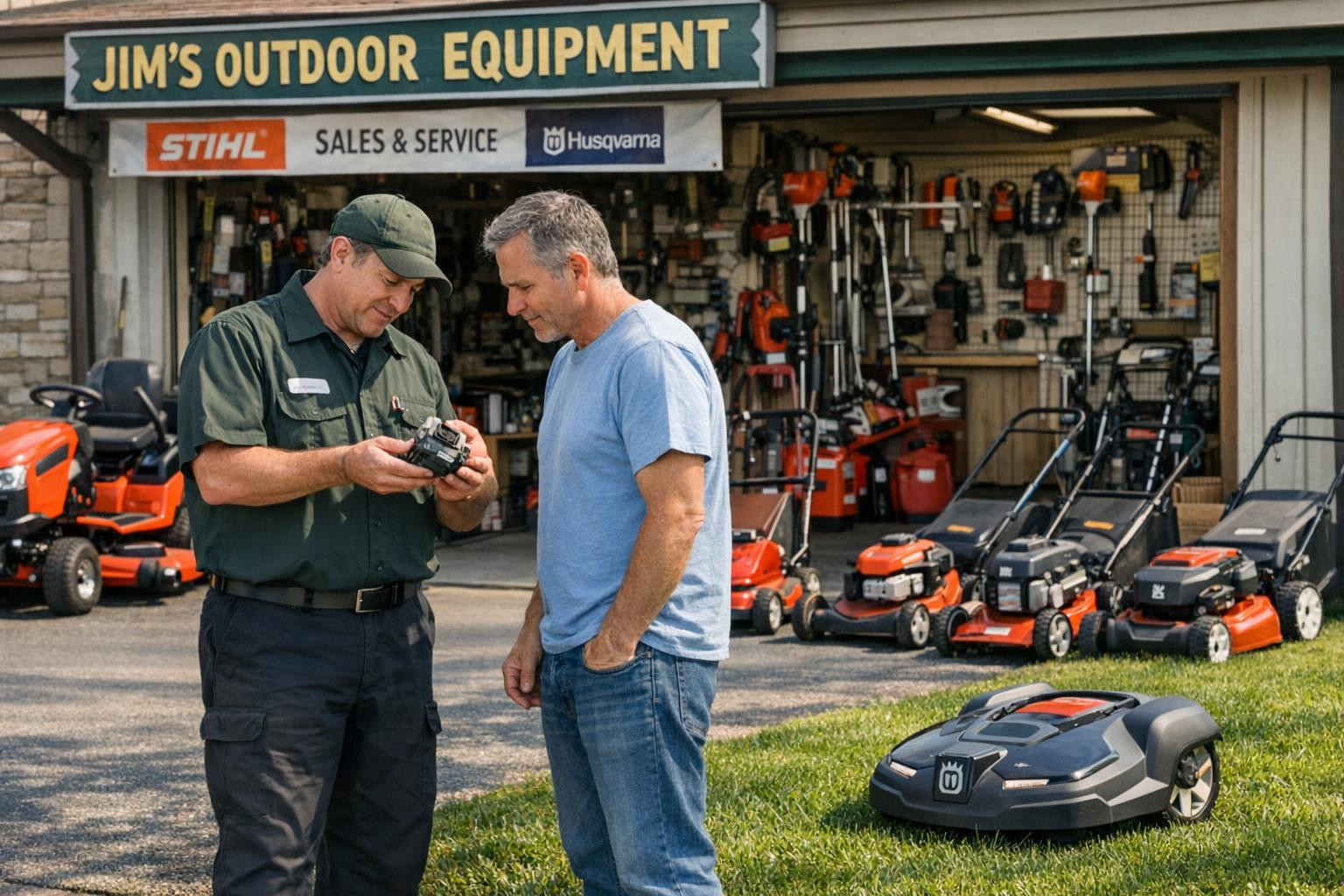 Oleme kohaliku tasandi teenuse- ja müügikeskus, mis pakub praktilist ja professionaalset tuge välistingimustes kasutatavatele tööriistadele ja masinatele. Meie 