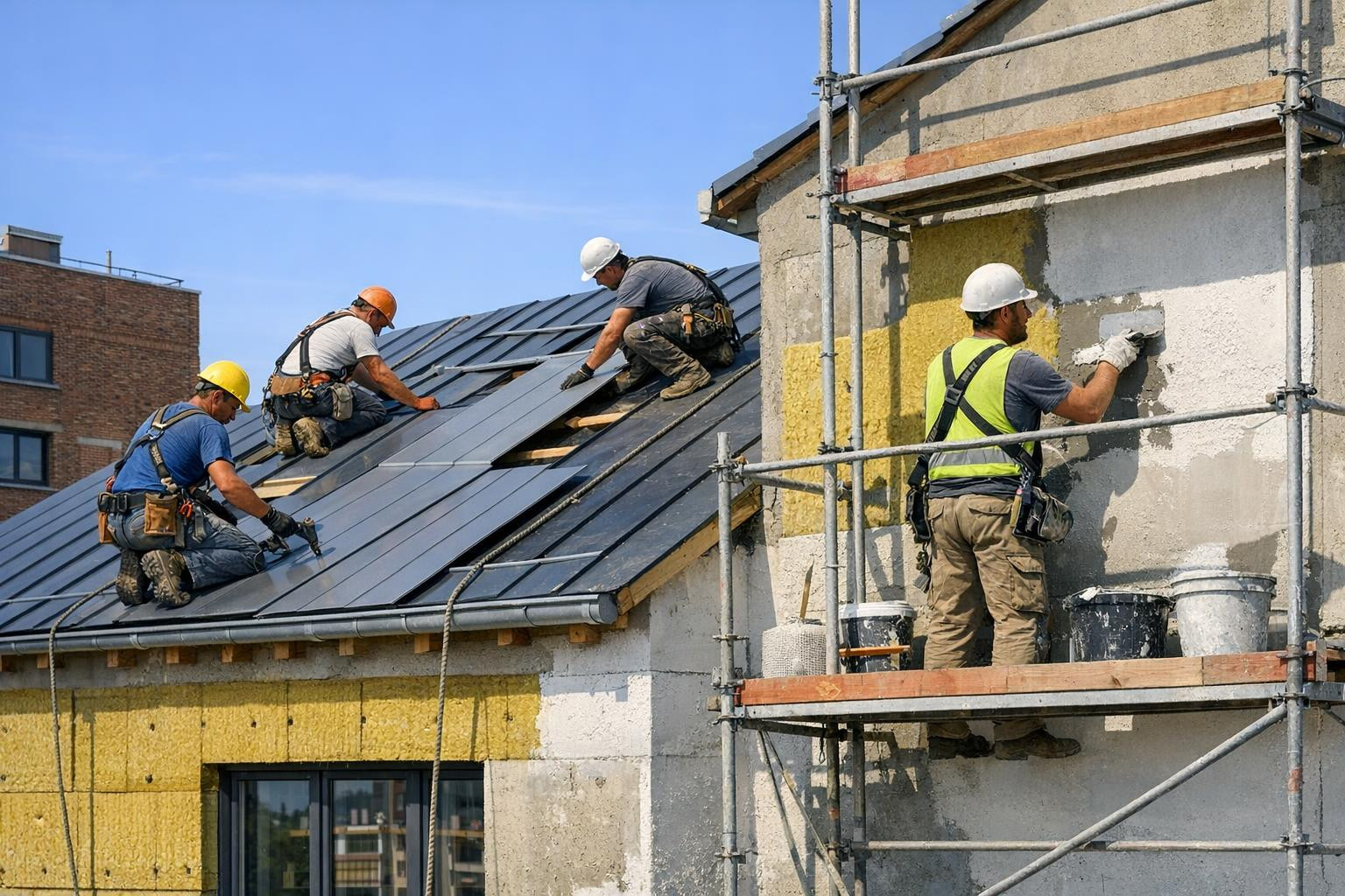 Meie eesmärk on hoida hooned turvalised ja hooldatavad, pakkudes praktilisi ja vastupidavaid lahendusi katustele ja fassaadidele. Töötame selle nimel, et ehitis