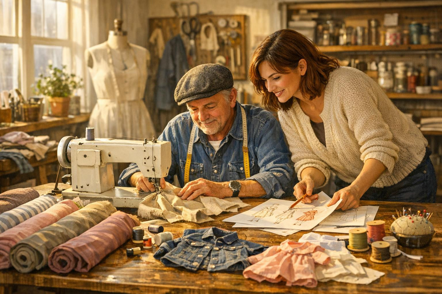 Owner-controlled sewing studio is doing its job with thoroughness and practical approach: we create well-situated clothes, restore and customize existing textil