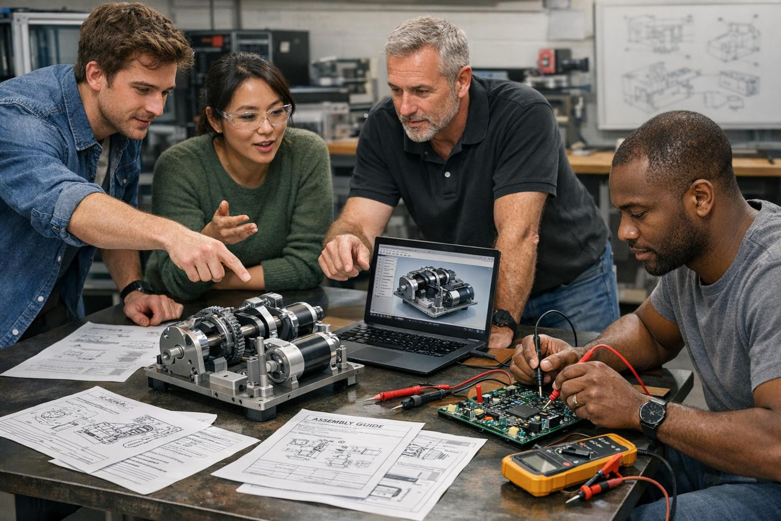 We are a team of engineers and designers who focus on transforming technical ideas into reliable, dangerous and maintenance solutions. Our work is based on prac