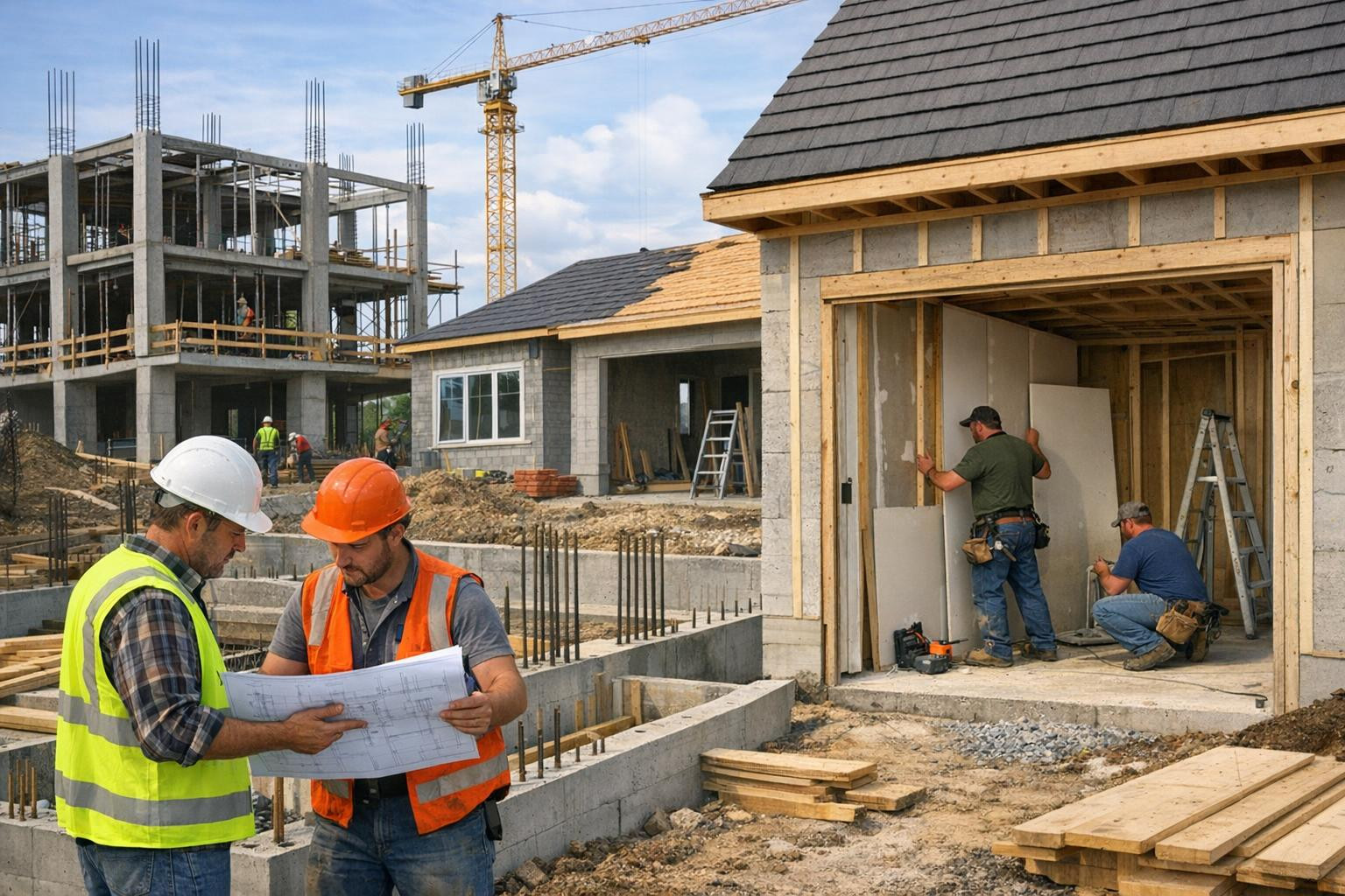 For our company, it is important that construction is carried out in a prudent and responsible manner - the aim is to create permanent and comfortable buildings