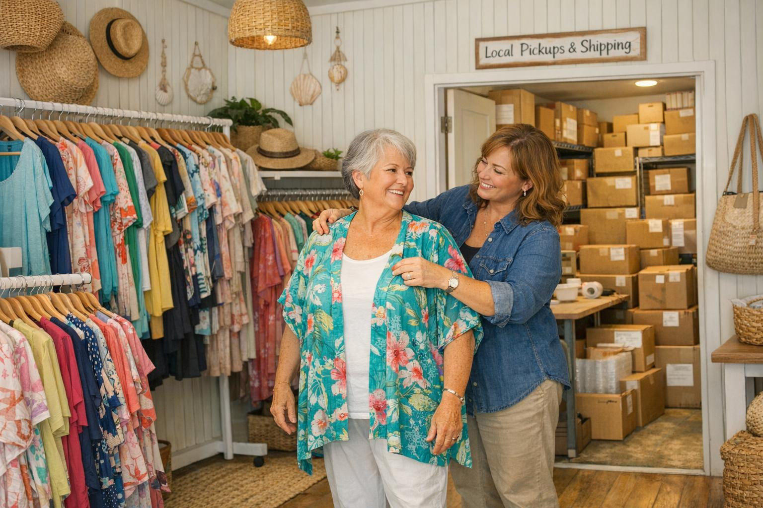 We are a small clothing store that combines the comfort of the e-shop and Kärdla's home heating service - we are working to ensure that fashionable, well-suited