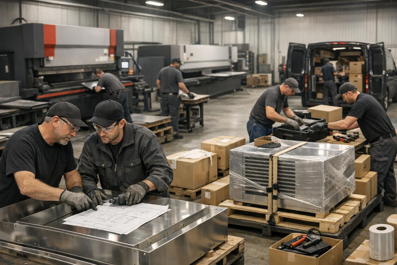 Meie ettevõte valmistab eritellimusel lehtmetallist komponente ja pakub paigaldus- ning käivitusteenust projektidest sõltumata. Töötame koostöös ehitus-, tööstu