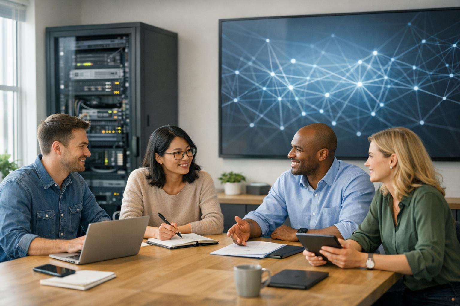 We believe that a reliable and secure communication infrastructure is the basis of the daily work of each company. Our goal is to create and maintain solutions 