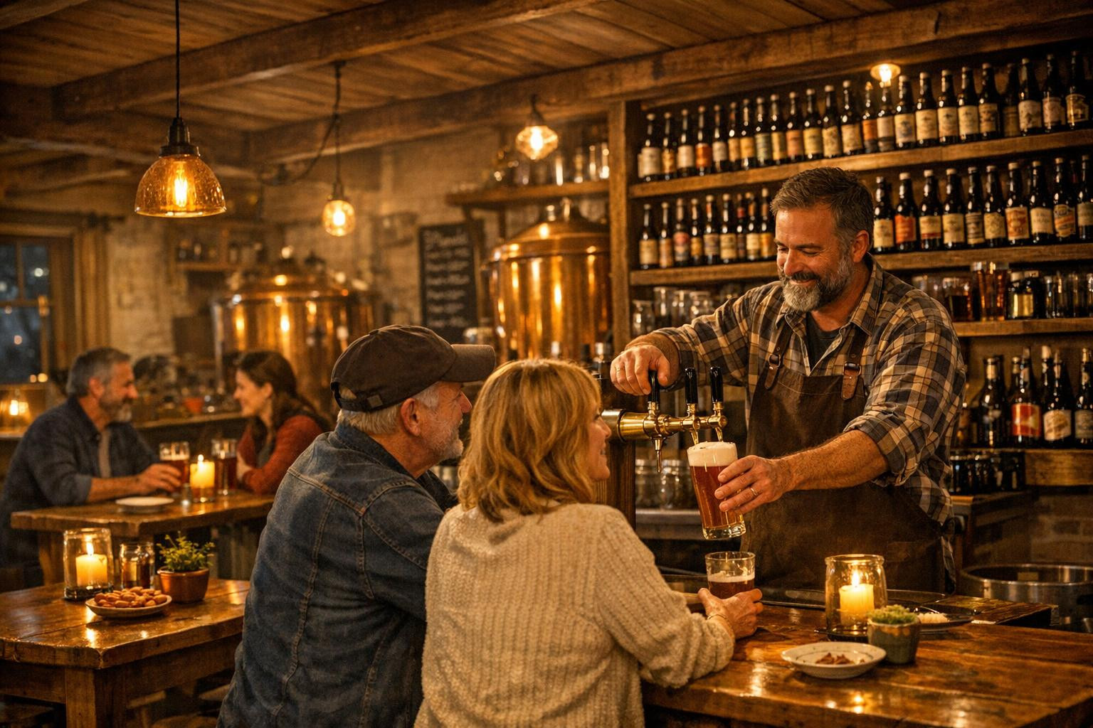 We are in Kärdla, a brewery and a restaurant in Hiiumaa, where we focus on handmade beer and hospitality. We want to be the place where both local and island vi