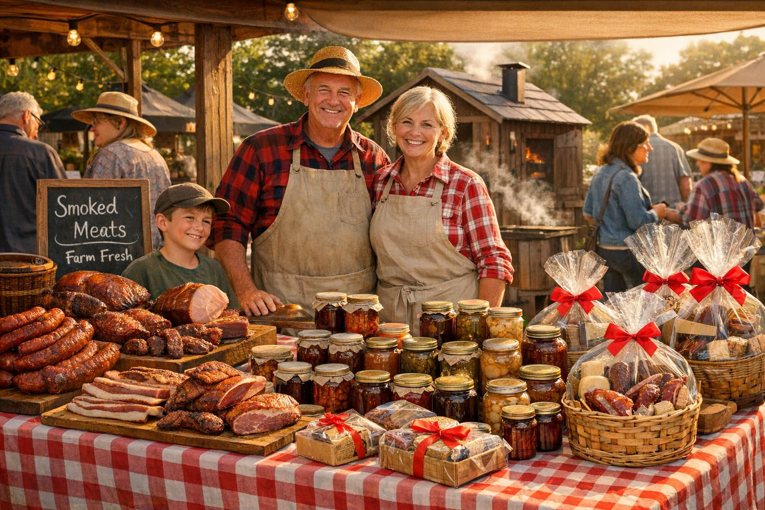 We are a small family company that manufactures smoked meat and finished food as handicrafts and offers its products directly from the farm and the market. Our 