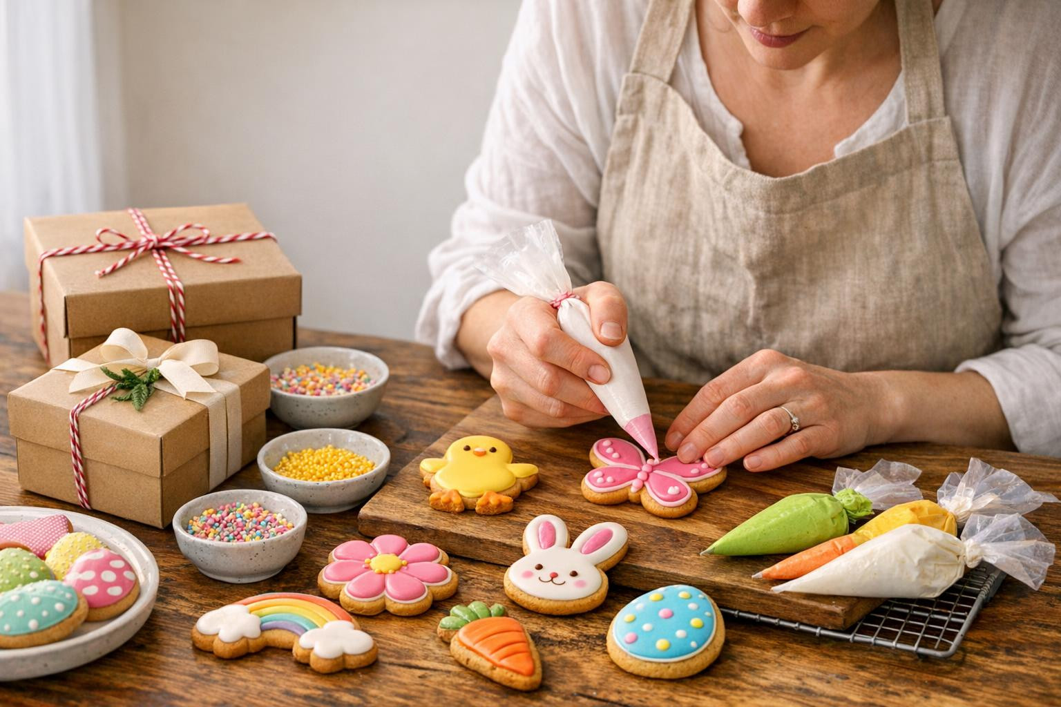 Our bakery place is dedicated to crafts and celebration of the moment - we make sweet and personal gifts that carry a warm and thoughtful approach.  People and 