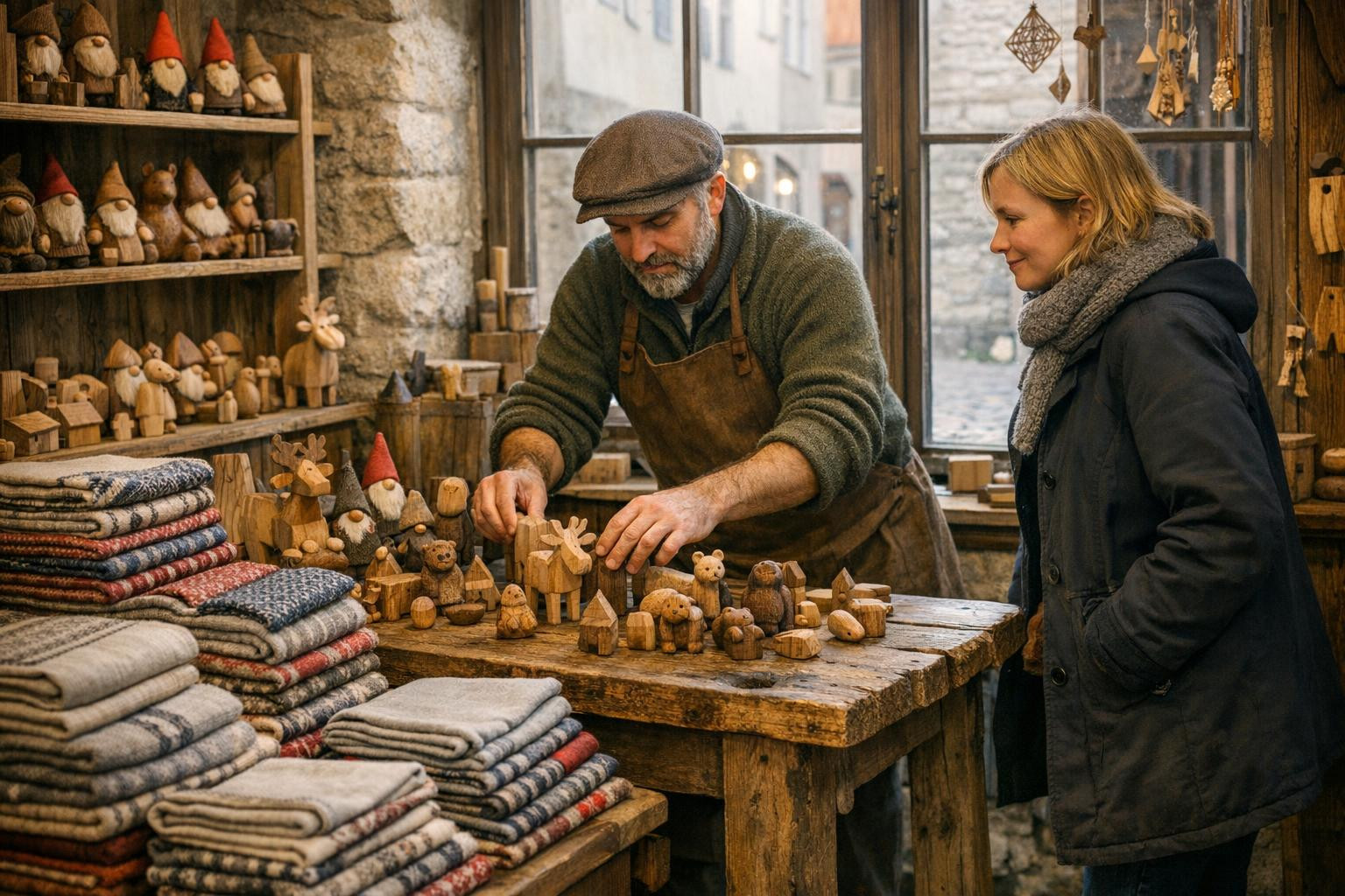 Meie põhieesmärk on luua ja vahendada Eestit peegeldavaid kingitusi ja suveniire, kus käsitöö ja praktiline lähenemine kohtuvad lahendustega, mida on lihtne kin