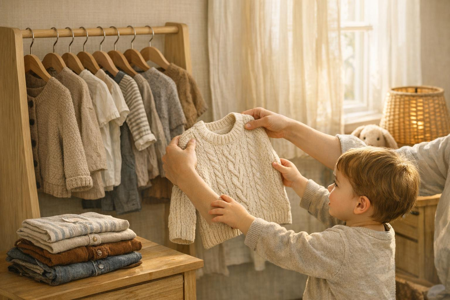 Our goal is to help families dress children carefully and permanently: to provide timeless, carefully prepared children's and children's clothing that is suitab