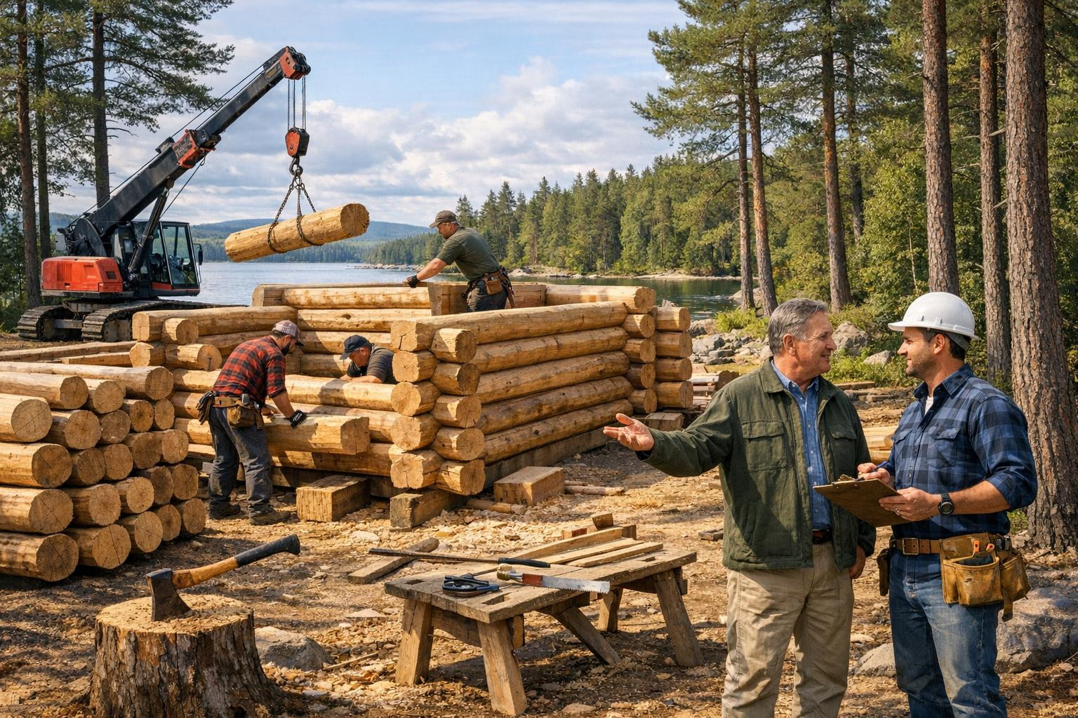 Meie ettevõte loob puitkonstruktsioone, mille aluseks on käsitöölikkus, praktilisus ja kohalik mõistmine. Meile on oluline, et maja, saun või väikehoone sobiks 