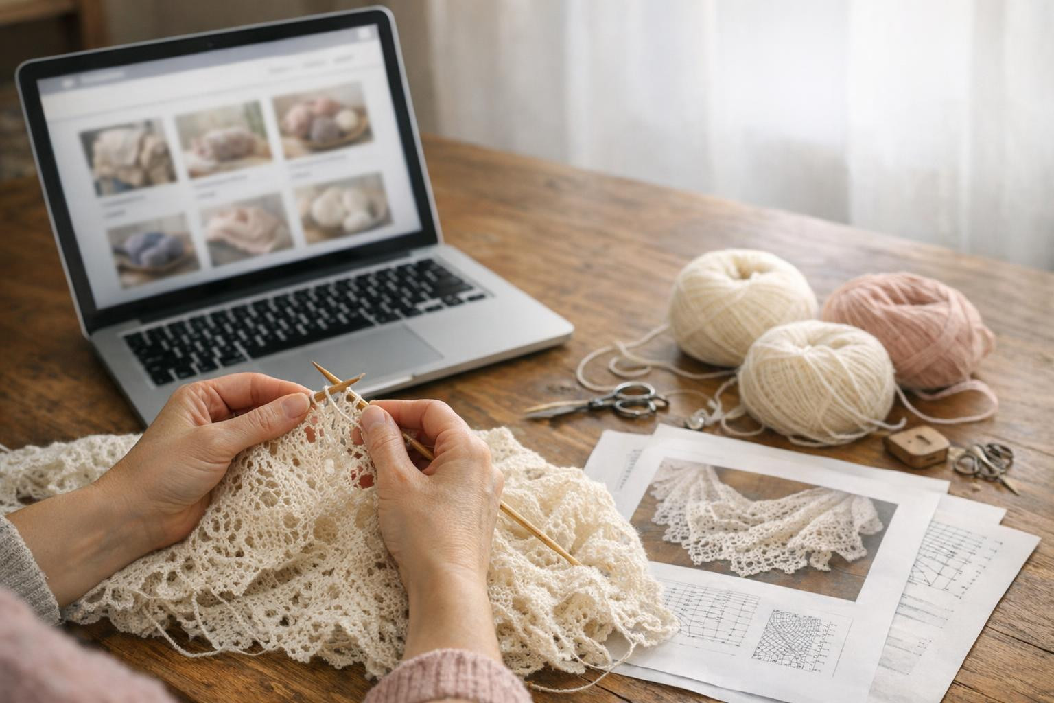 Our goal is to make the lace knitting sector accessible and friendly to those who enjoy it. We want to offer an environment where practitioners find inspiration