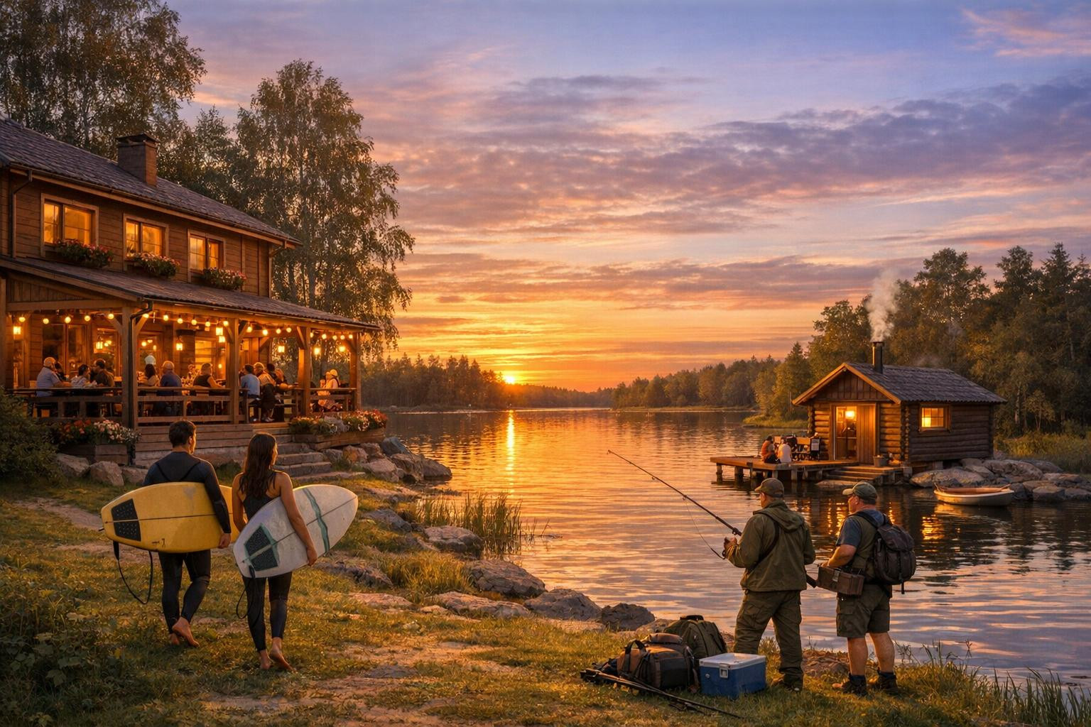 Meie oleme järveäärne külalistemaja ja üritusepaik, mis on loodud selleks, et pakkuda mõistlikku ja külalislahket paika ajutiseks peatumiseks, tähistamiseks ja 