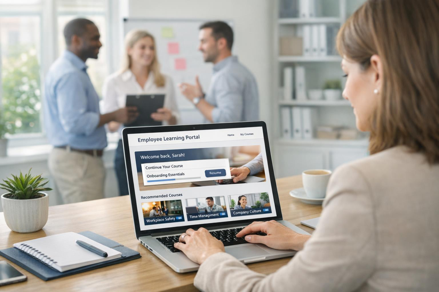 Me usume, et tööalane õppimine peab olema lihtne ja töökindel osa organisatsiooni igapäevasest tööst. Meie eesmärk on toetada personaliosakondi ja õppimise eest