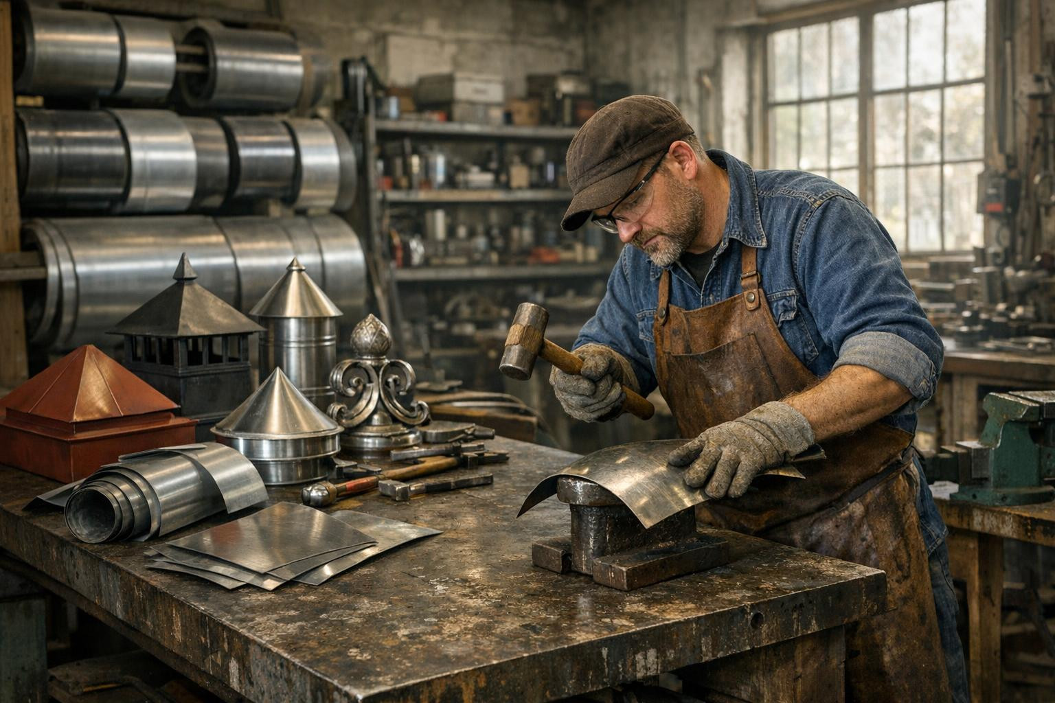 Our company manufactures sheet metal parts on special order to support construction, renovation and architectural projects. We work with installers and designer