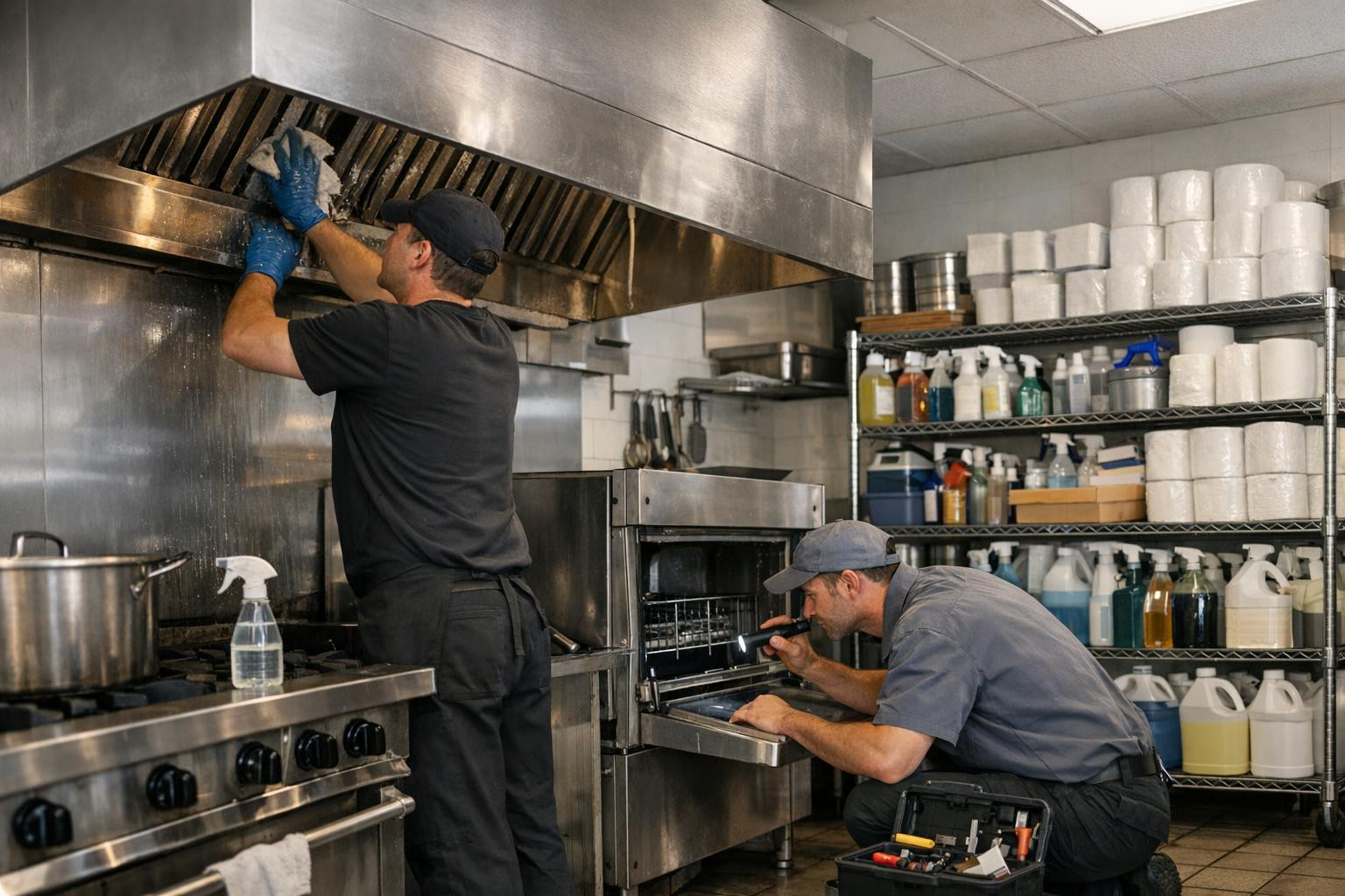 Me aitame restoranide, hotellide ja suurte toitlustuskohtade kööke hoida puhtana, turvalisena ja töökindlana. Meie töö põhineb praktilisel kogemusel ja pühendum