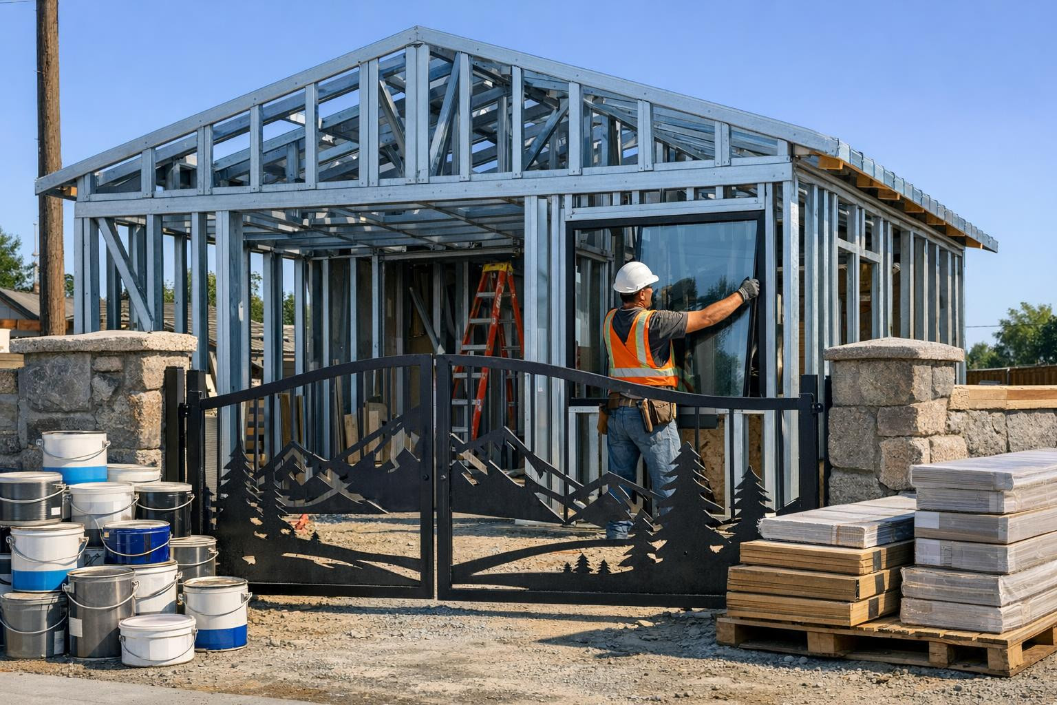 Meie ettevõtte keskmes on praktiline ja vastupidav ehitus: me ühildame metallitööde oskused ja ehitusmaterjalide pakkumise, et luua lahendusi, mis püsivad ajas 