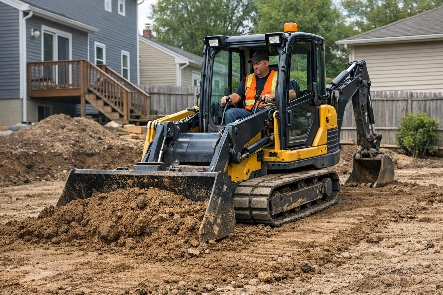 Effective solution for excavation and land remediation     Equator-loader   with operator performs professional  excavator works  ,   excavator works  ,   land 