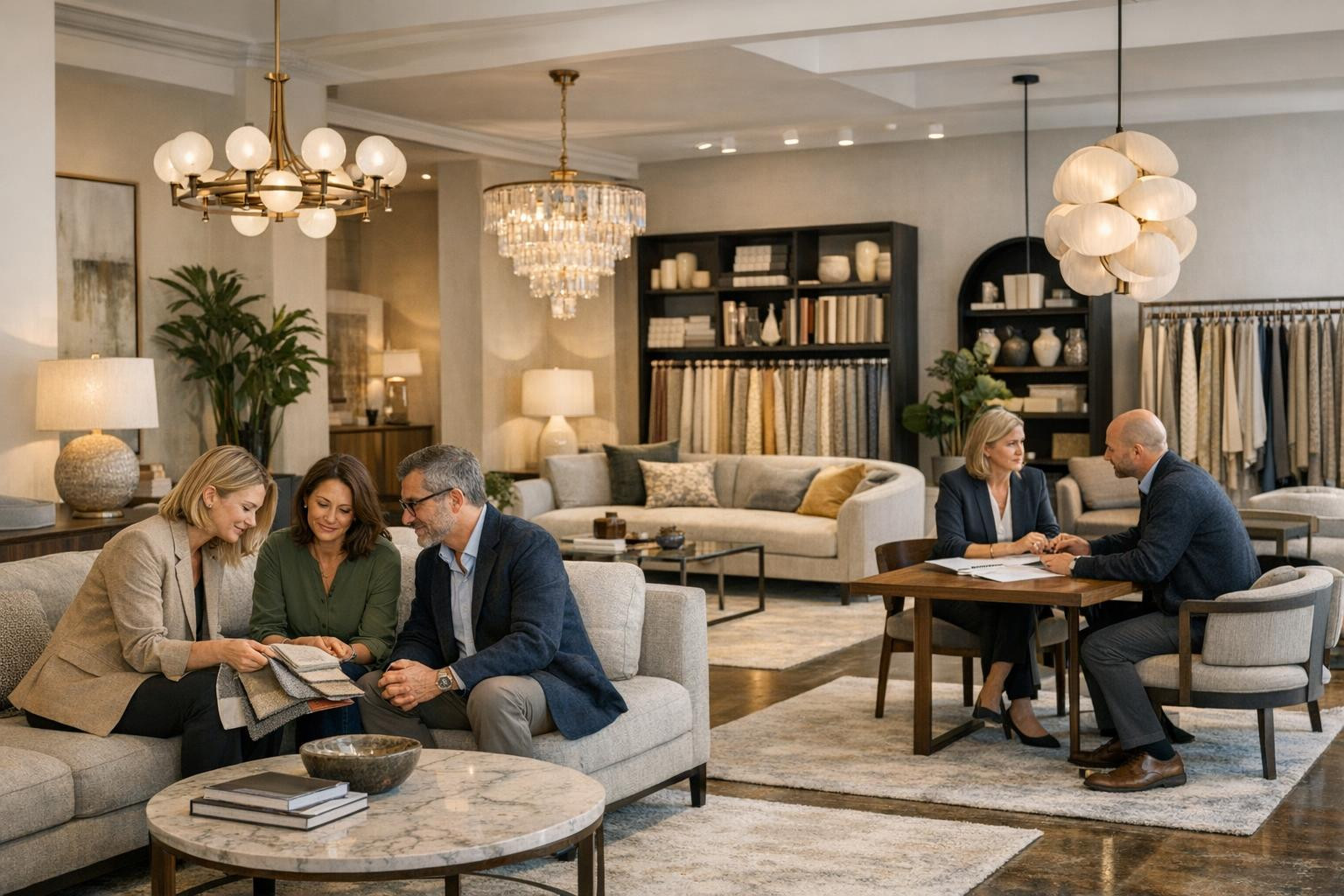 Curved furnishings that simplify projects and increase space value     Curved collection  combines carefully selected furniture, lighting and textiles to create