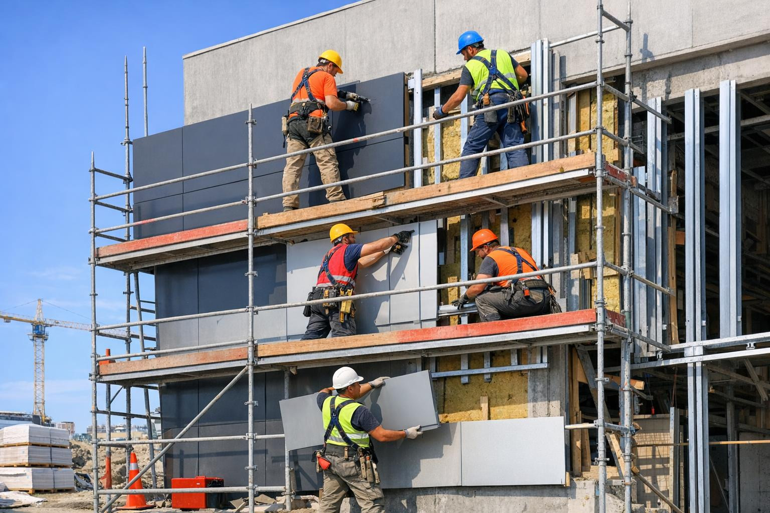 Exterior finishing gives the building not only a look but also ...