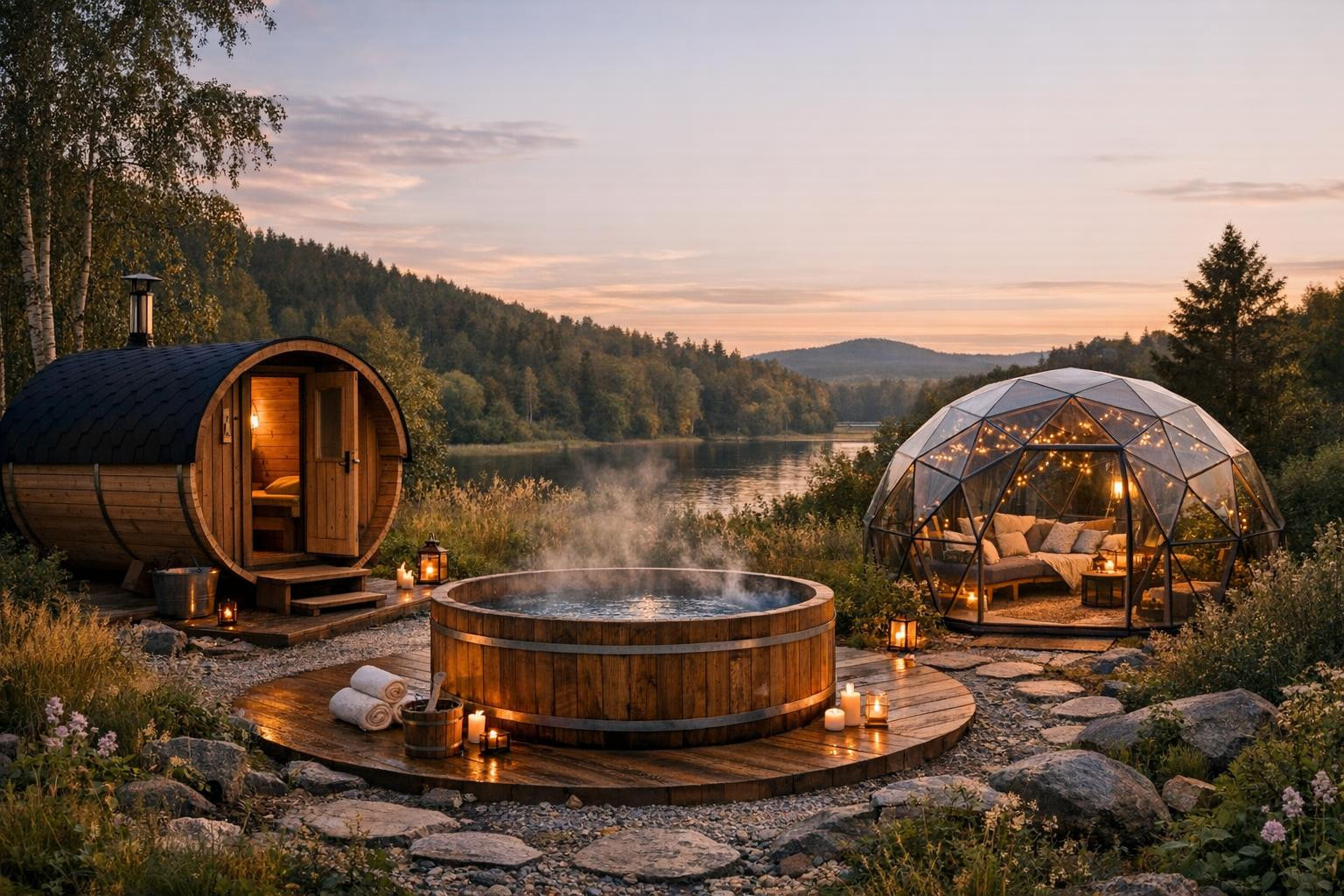 Discover external well-being that calls for relaxation and recovery   < Foreign well-being  combines natural aesthetics and modern technology to create a hig