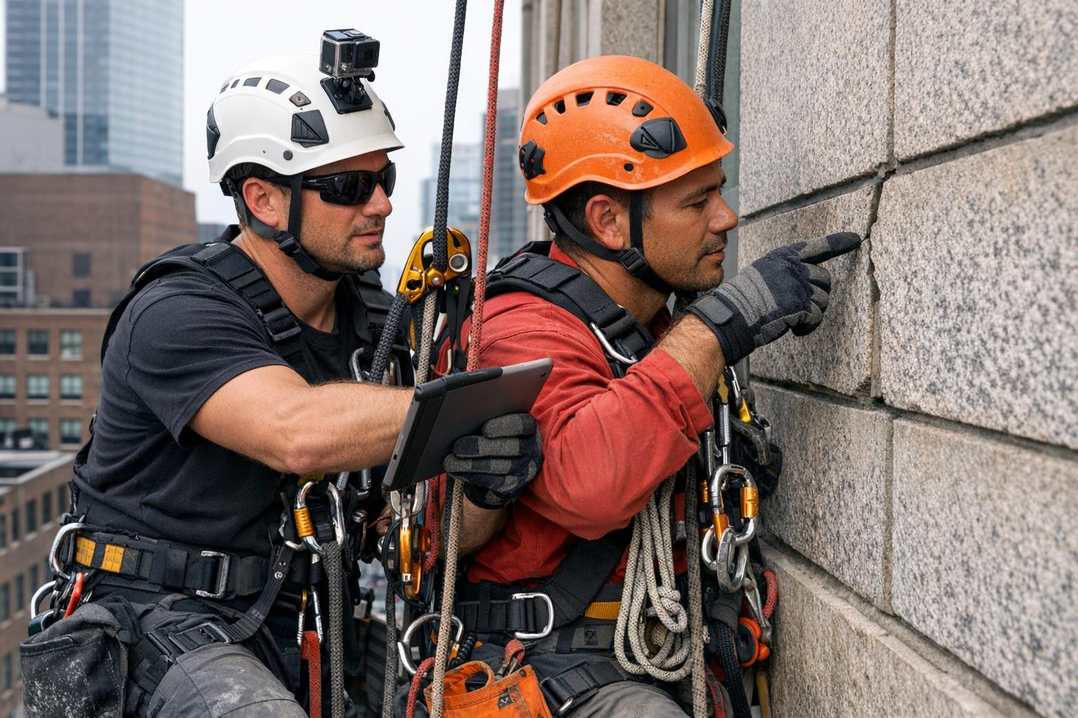 Overview: Fast and accurate facade control with rope access     Facade control with rope access   provides a safe and effective solution for viewing hard-to-acc