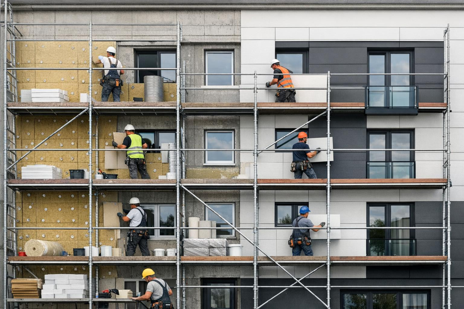 Fassad innovation means more than a fresh look: it is an investment in the durability, comfort and energy efficiency of the building. The facade works include t