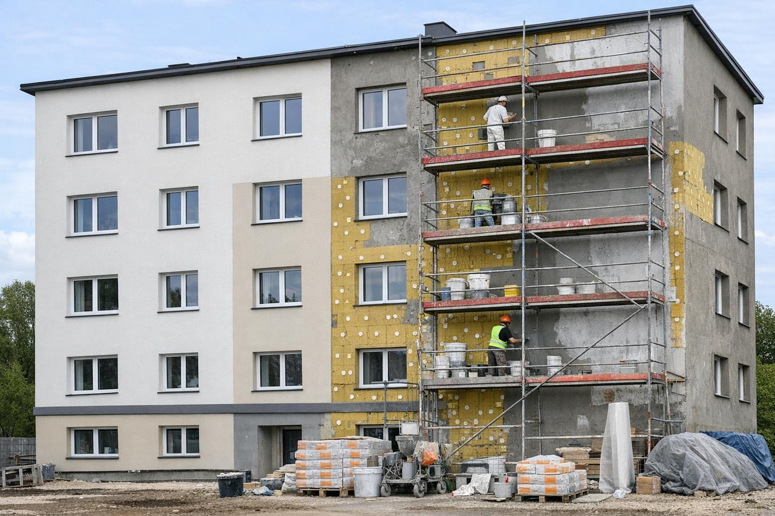 Parandage hoone välimust ja energiatõhusust professionaalse lähenemisega 
  Fassaaditööd  ja  Viimistlustööd  kujundavad esimest muljet ja määravad hoone eluiga