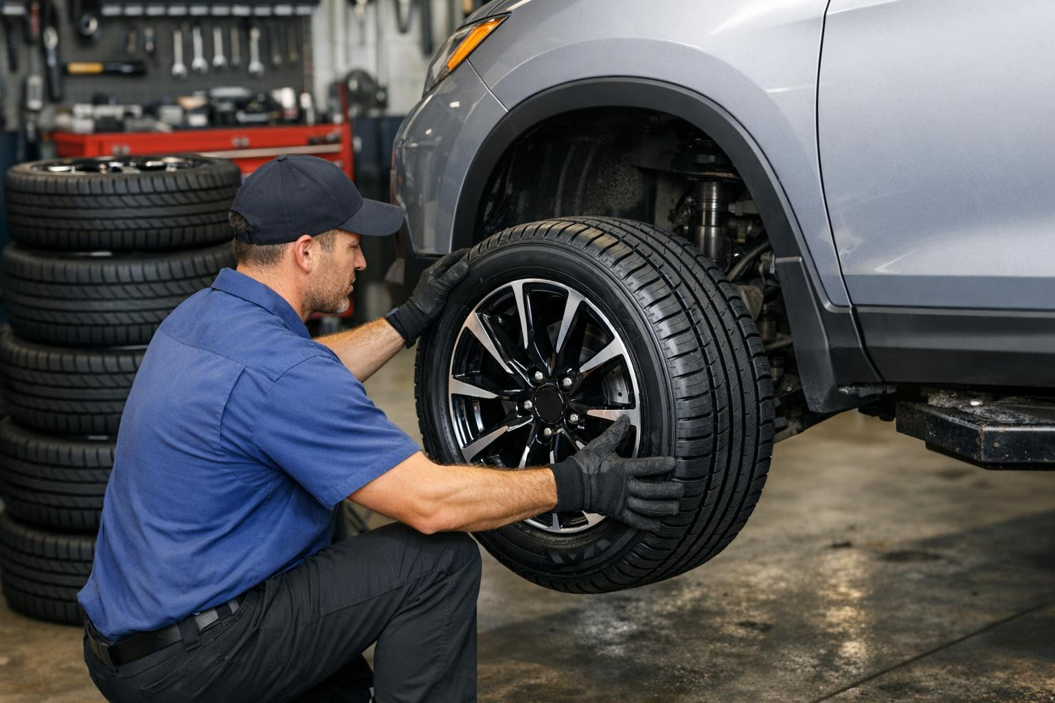 Speed and comfortable tyres on wheels - Rim exchange and balancing ...