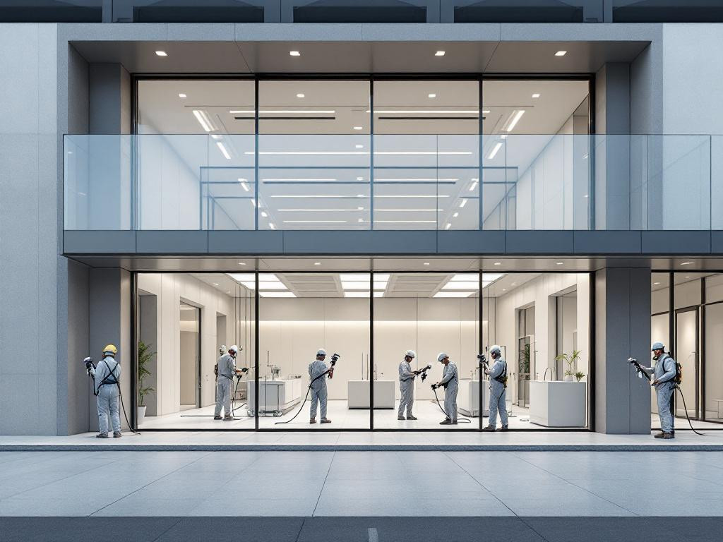 Surface finishing: fast, uniform and durable     Full solution for finishing internal and external surfaces   combines modern spray technology and extensive sur