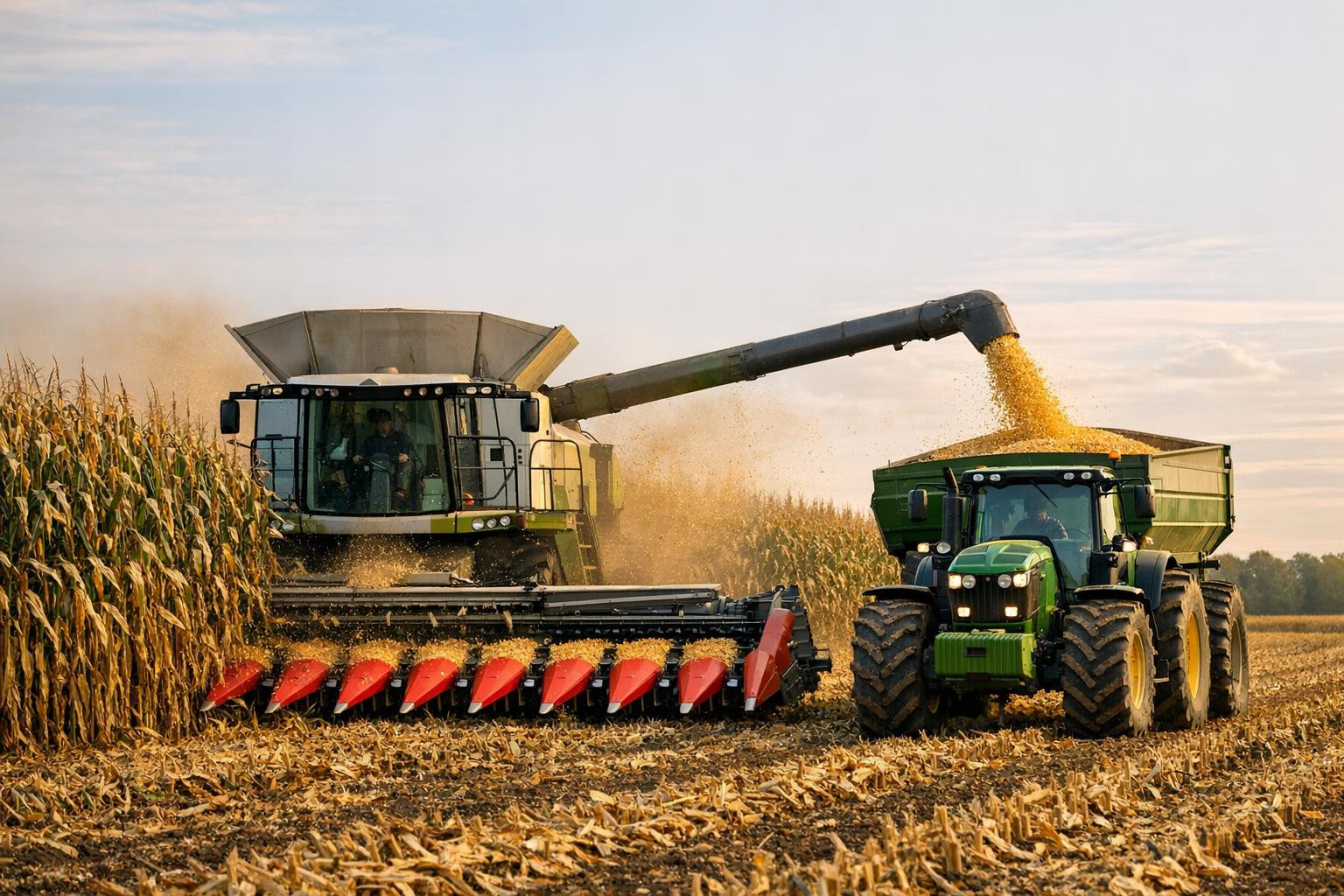 Speed, efficient and high quality corn harvest  combines powerful  Jaguar-harvest   reliability, wide 6 m  Kemper-harvest   efficacy and choice  Shredlage-destr