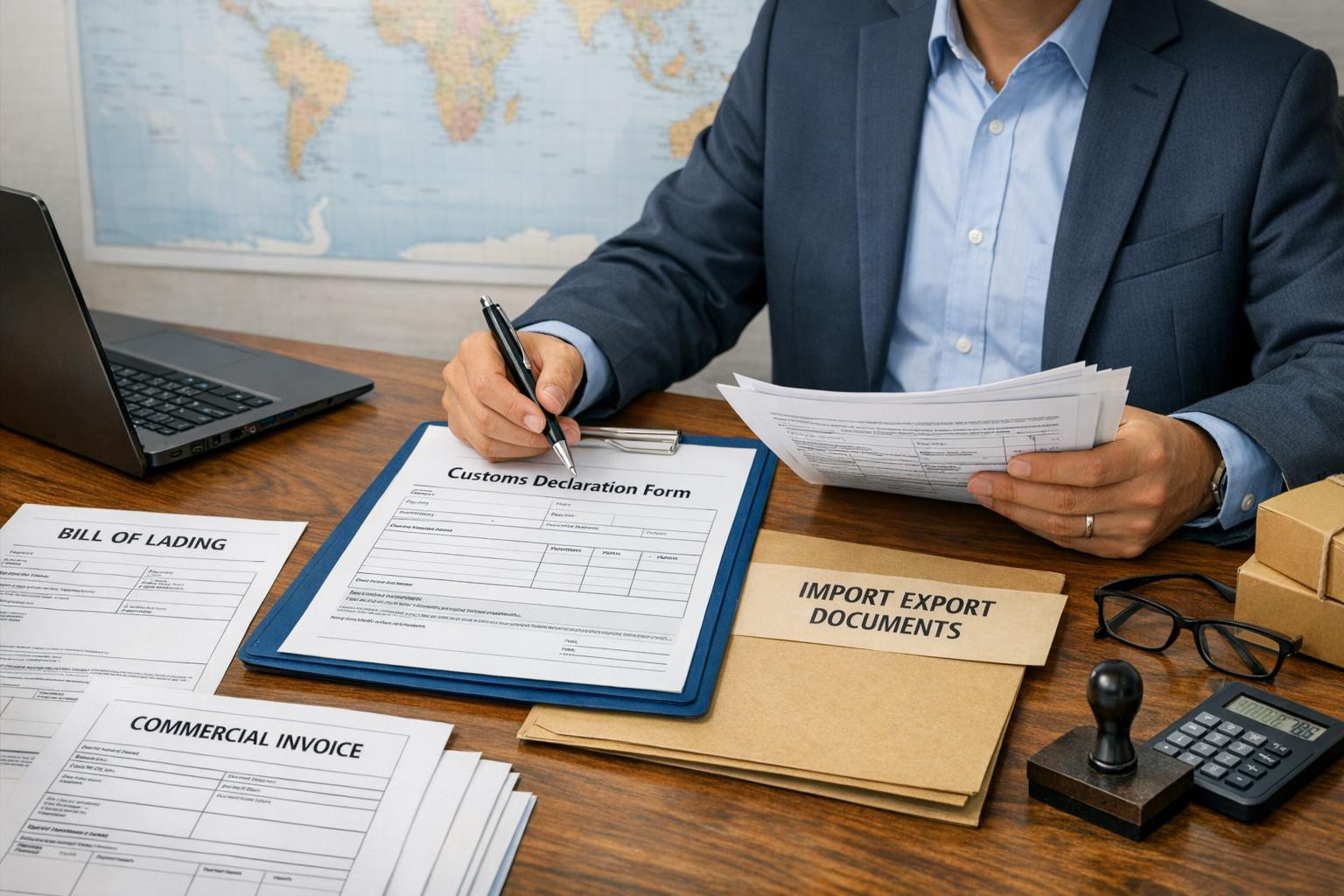 Customs services  ensure smooth freight traffic at border crossing points, reduce delays and help to comply with existing customs rules. The authorised declaran