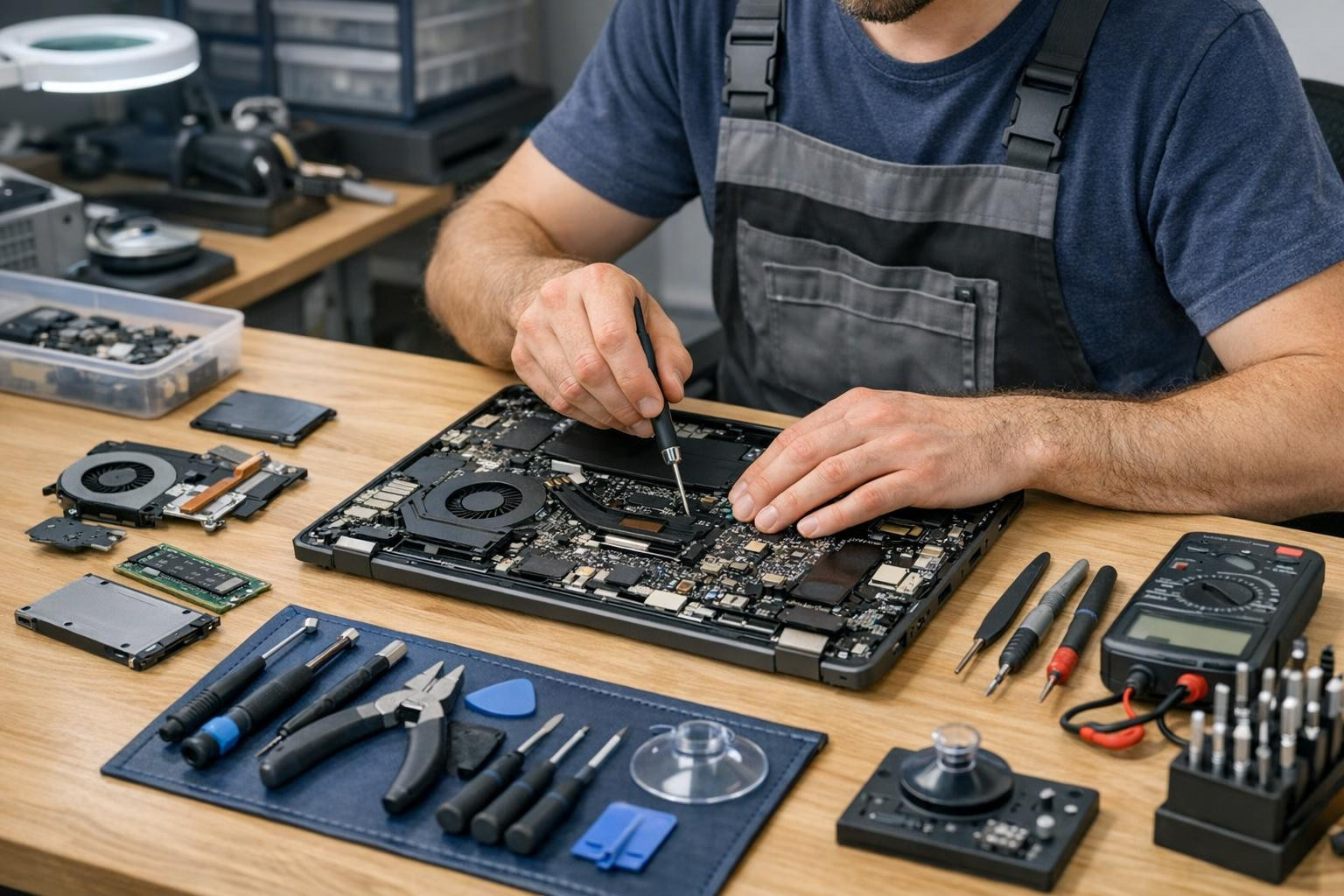 Full repair and maintenance of a laptop  in Viljandi, which reduces breaks in work and study and ensures the long-term reliability of the device. The service of
