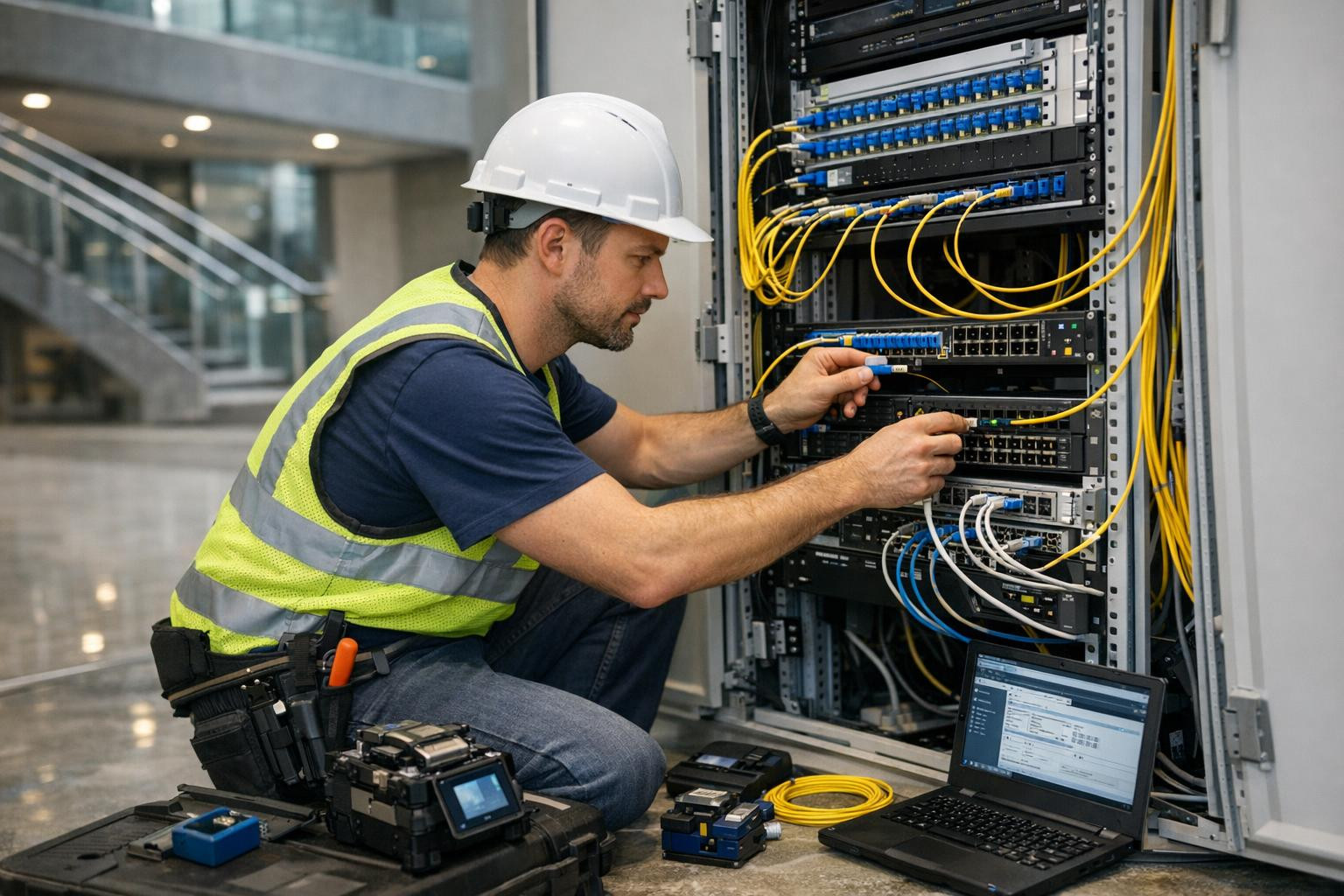 Reliable network installation ensuring a stable connection < ...