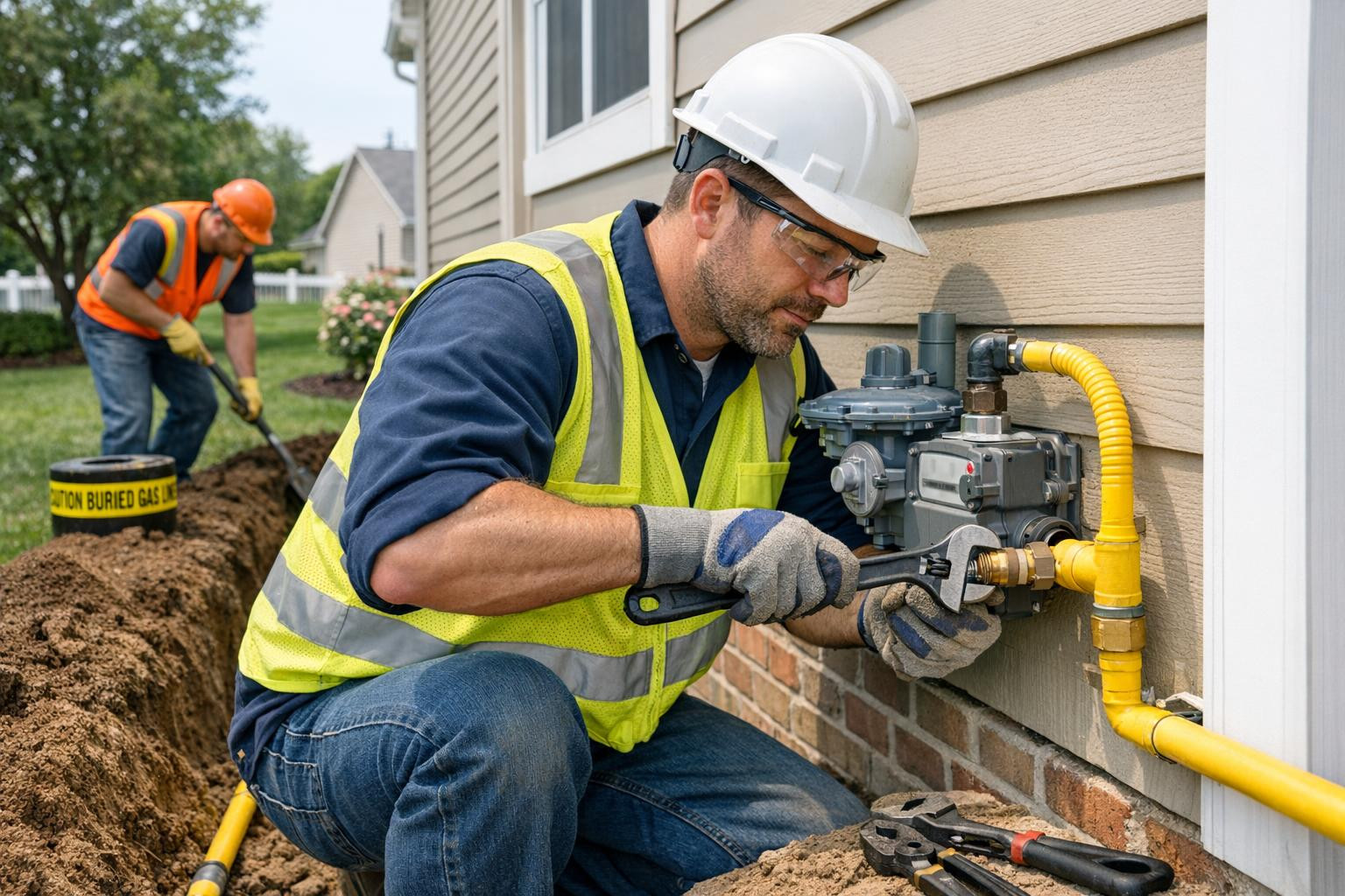 Gas fusion  is designed and installed according to the object's needs and current regulations to ensure a reliable, secure and long-term gas connection. The ser