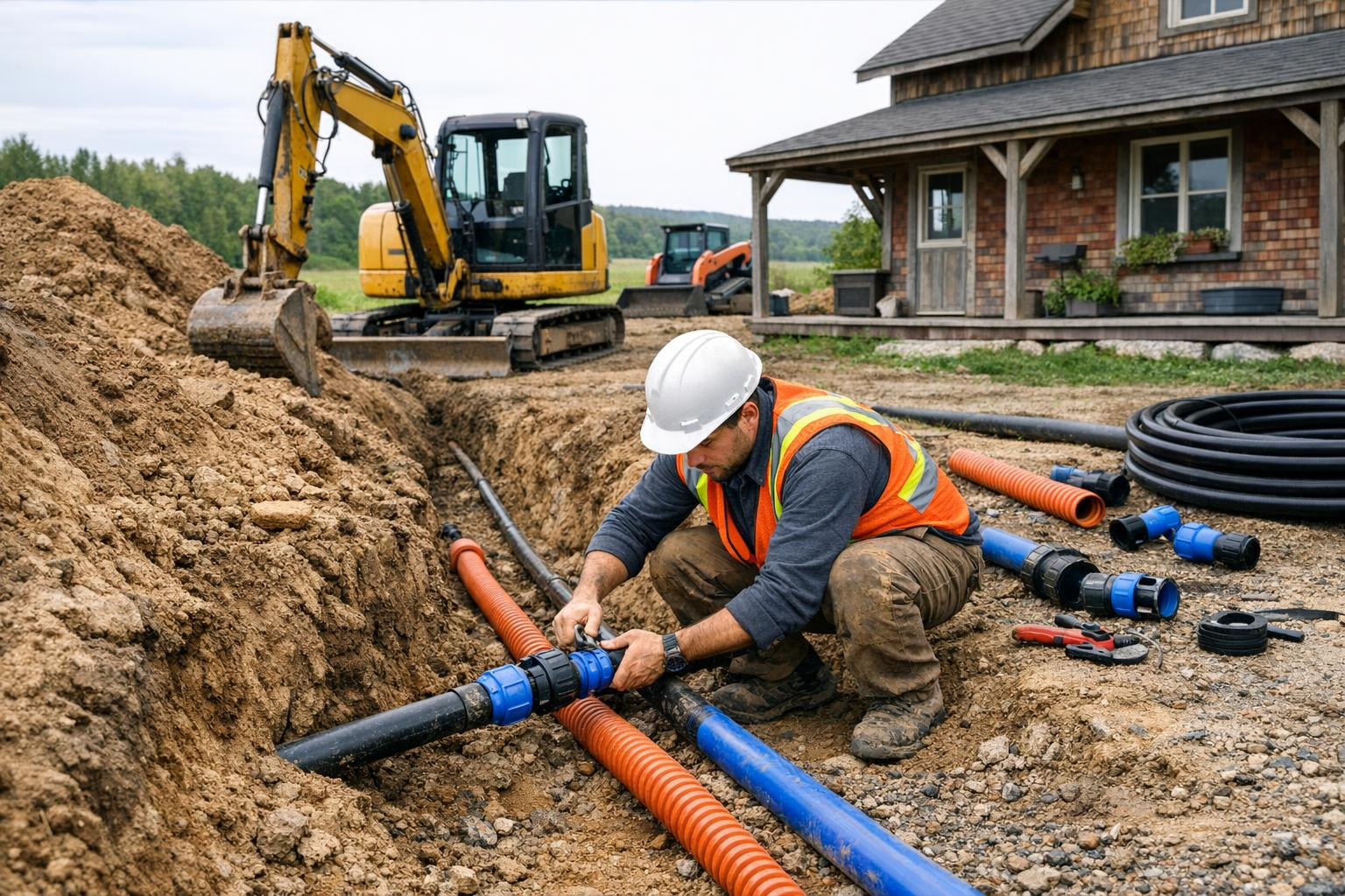 Floating connection, which keeps time and money   < The connection service  offers a comprehensive solution for connecting properties to water and sewerage n