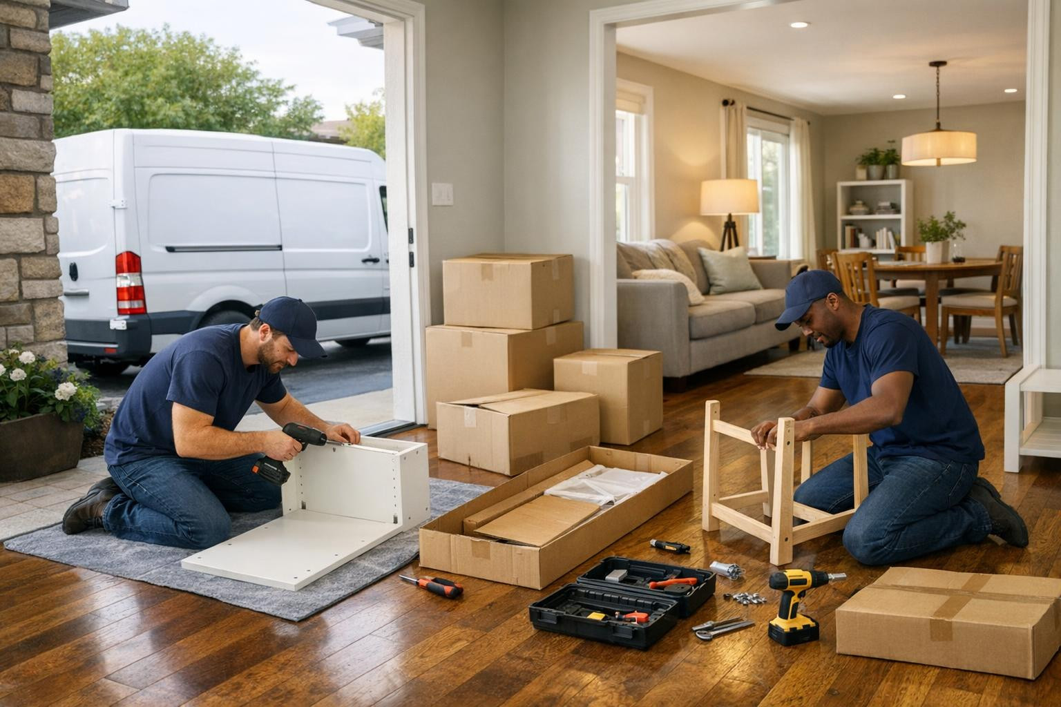 Convenient delivery and professional furniture installation ensure ...