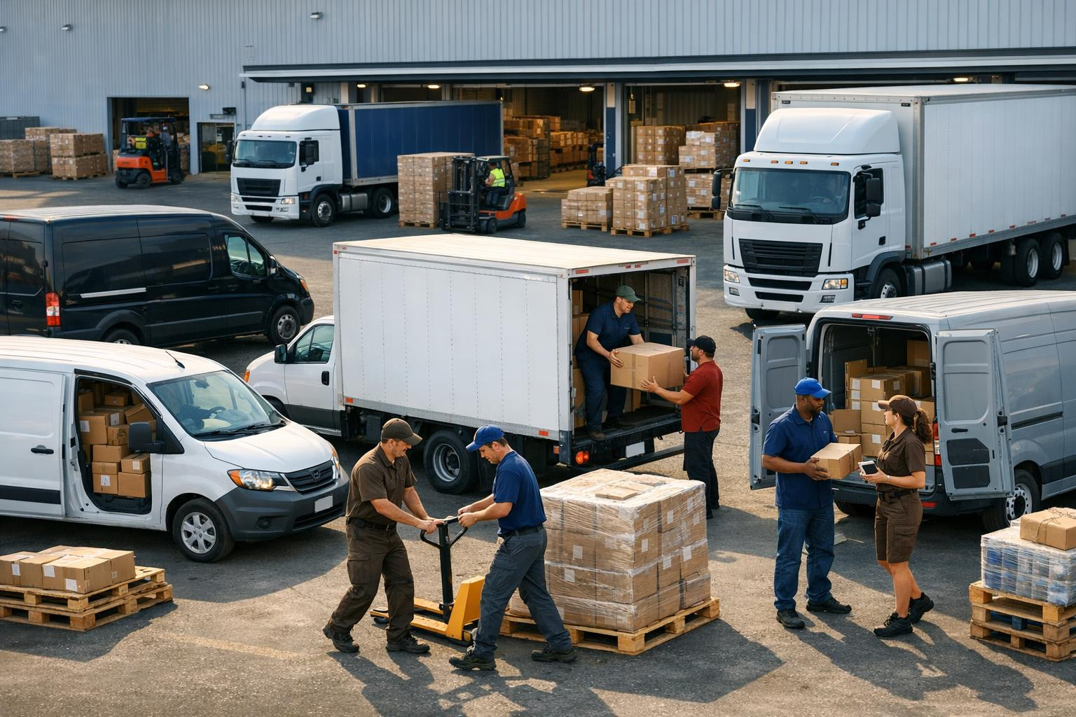 Full solution for supply chain management   - express express express services, secure pallet transportation and efficient road freight transport are combined w