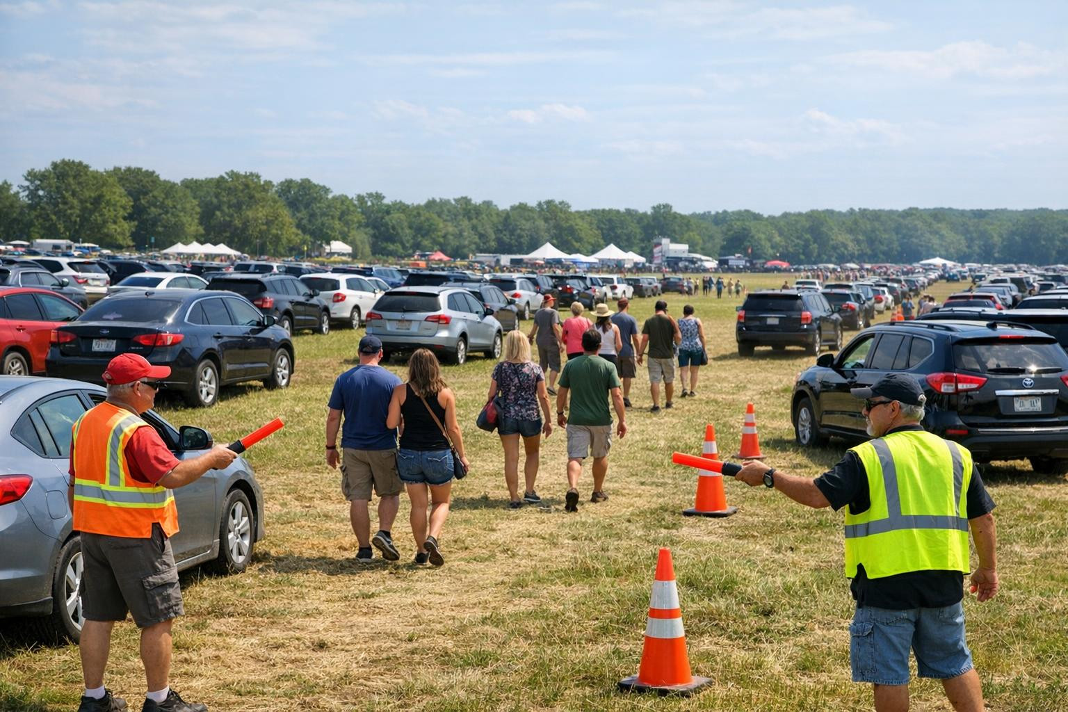 Quick access and convenient parking for large and small events  Quickly implemented solution for the creation and parking of open parking spaces ensures smooth 