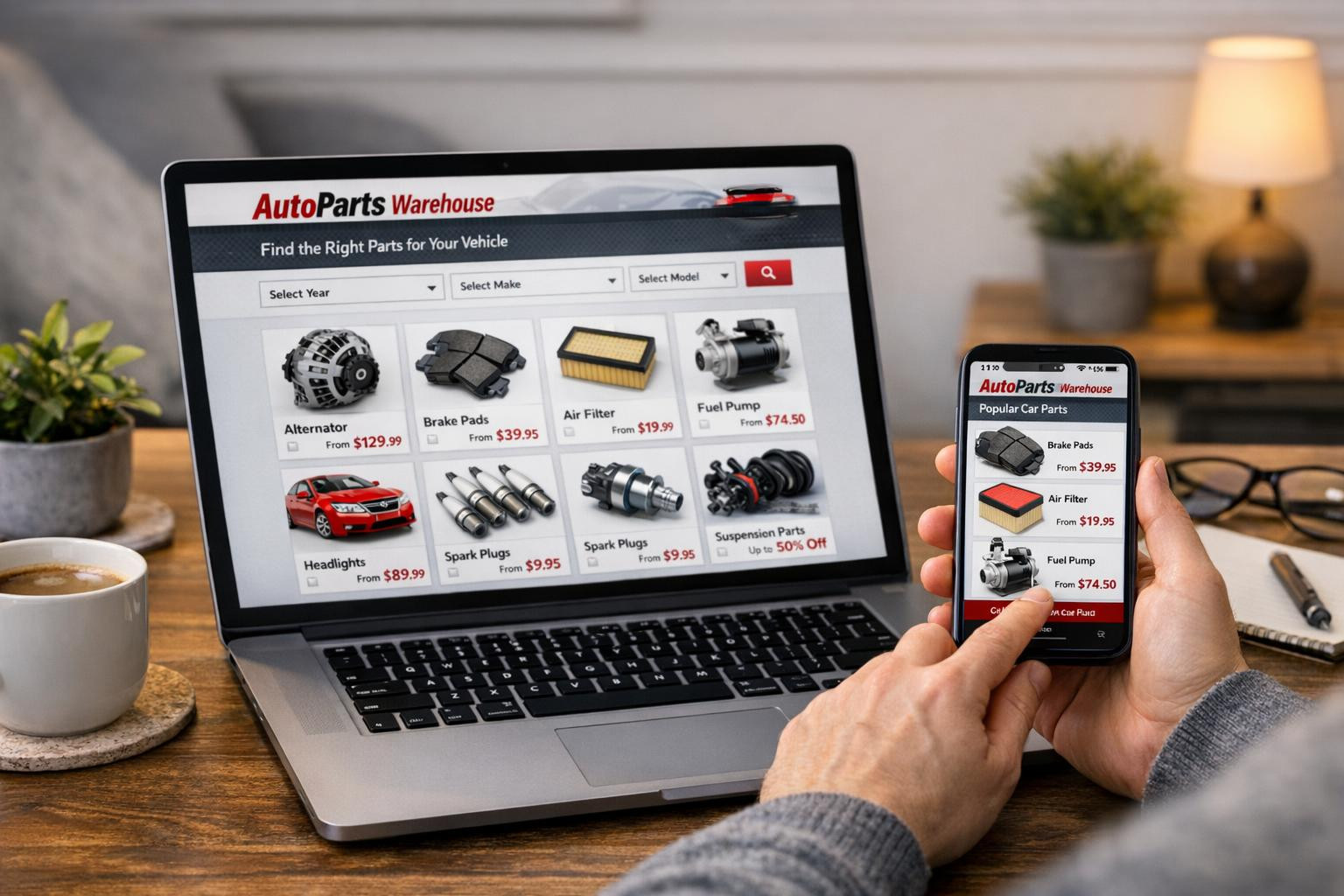 Website announcements deliver stockpiles of spare parts and demolition ...