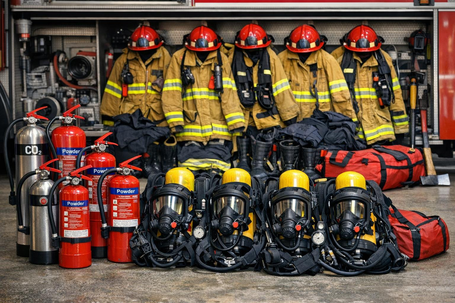 Full firefighting equipment and personal protection  provides rapid, safe and effective response to fire situations for teams and organisations. Quality solutio
