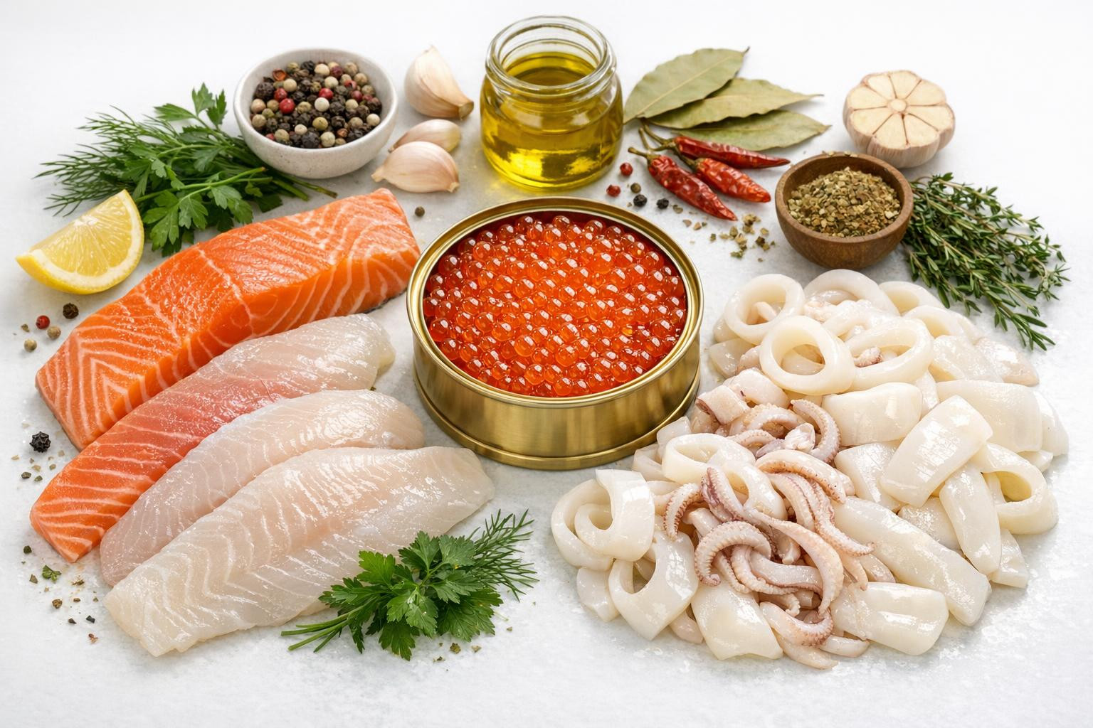 Quality choices from fish and seafood  bring freshness, versatility and strong flavours to the table for both the home kitchen and the professional restaurant o