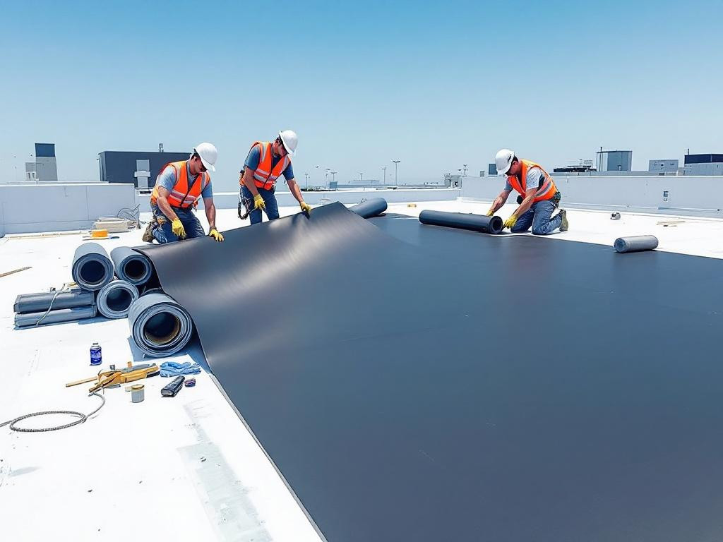Professional flat roof construction for business and home < ...