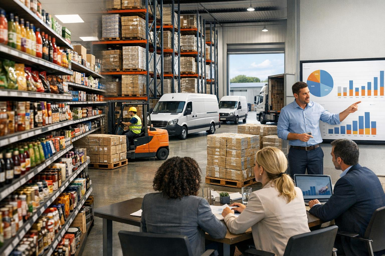 What are FMCG full solutions?    Integrated full solutions  combine from import and marketing to sales management, slot management and storage management. The a