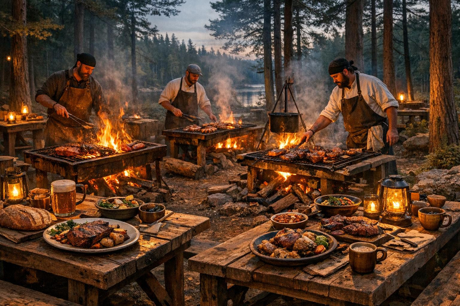 Forest meal combines food, feeling and nature in such a way that every meal becomes a memory. In the rhythm of nature, delicious dishes are prepared directly on